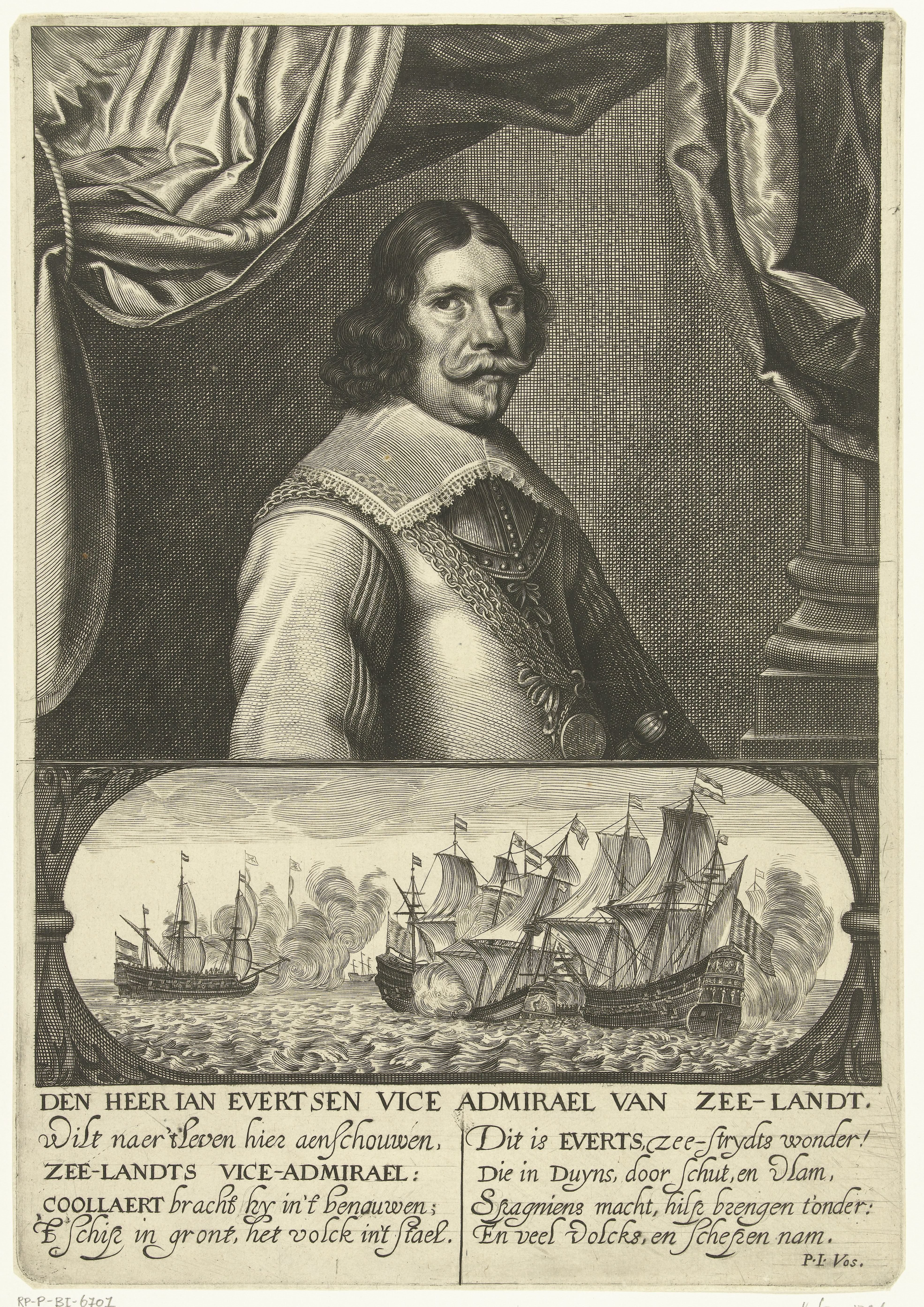 Portret van admiraal Johan Evertsen