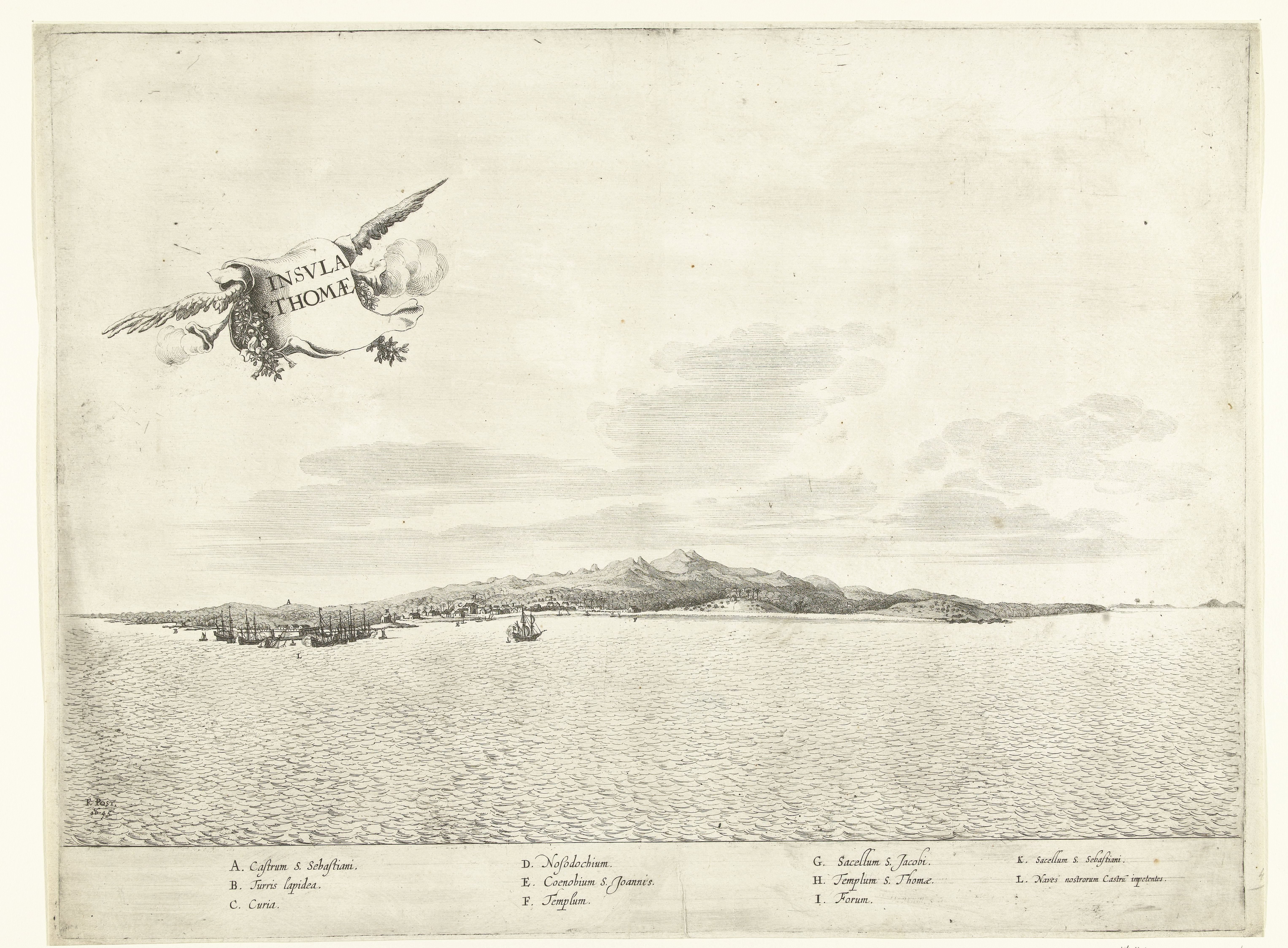 Gezicht op Sao Tomé, ca. 1641