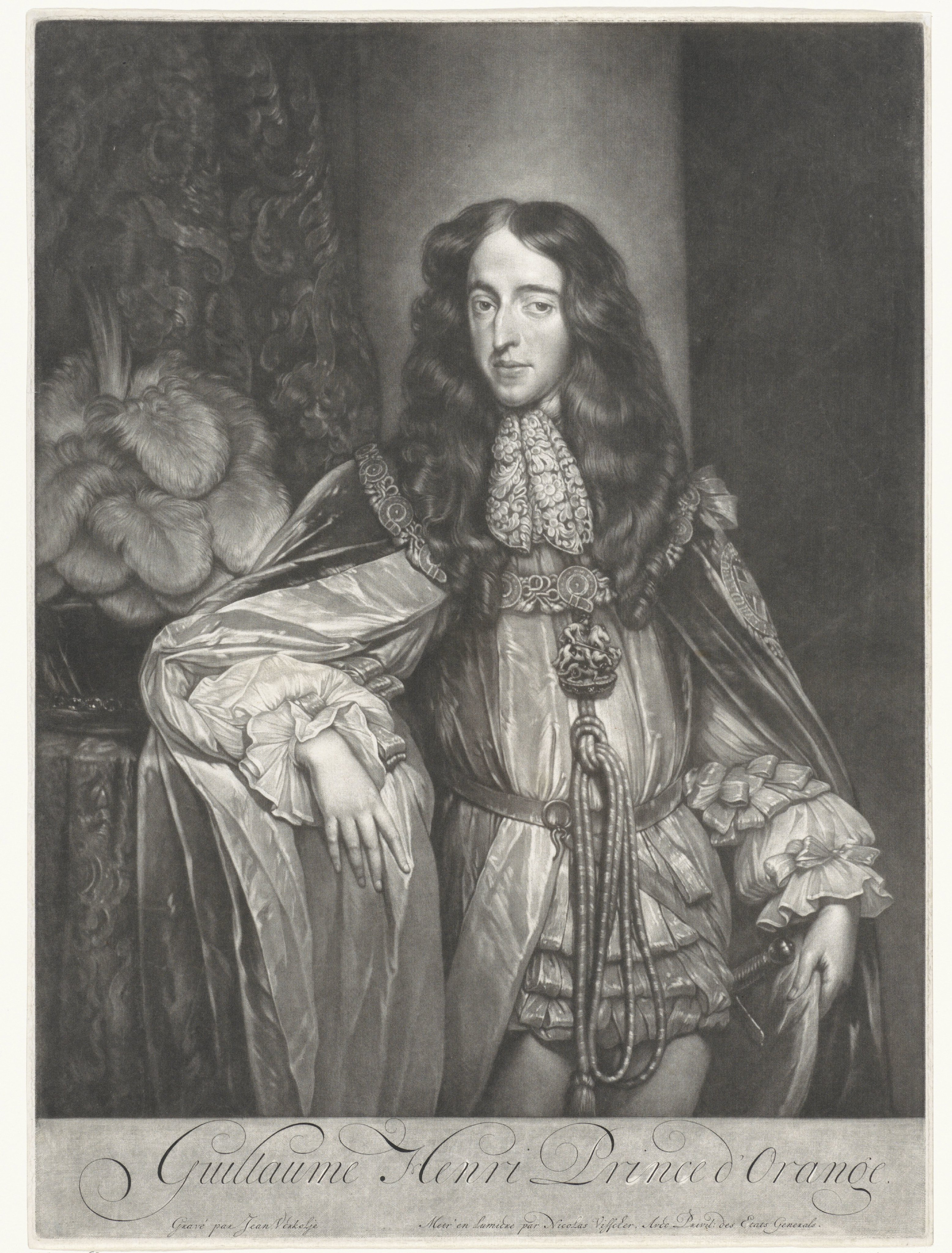 Portret van Willem III, prins van Oranje-Nassau, koning van Engeland