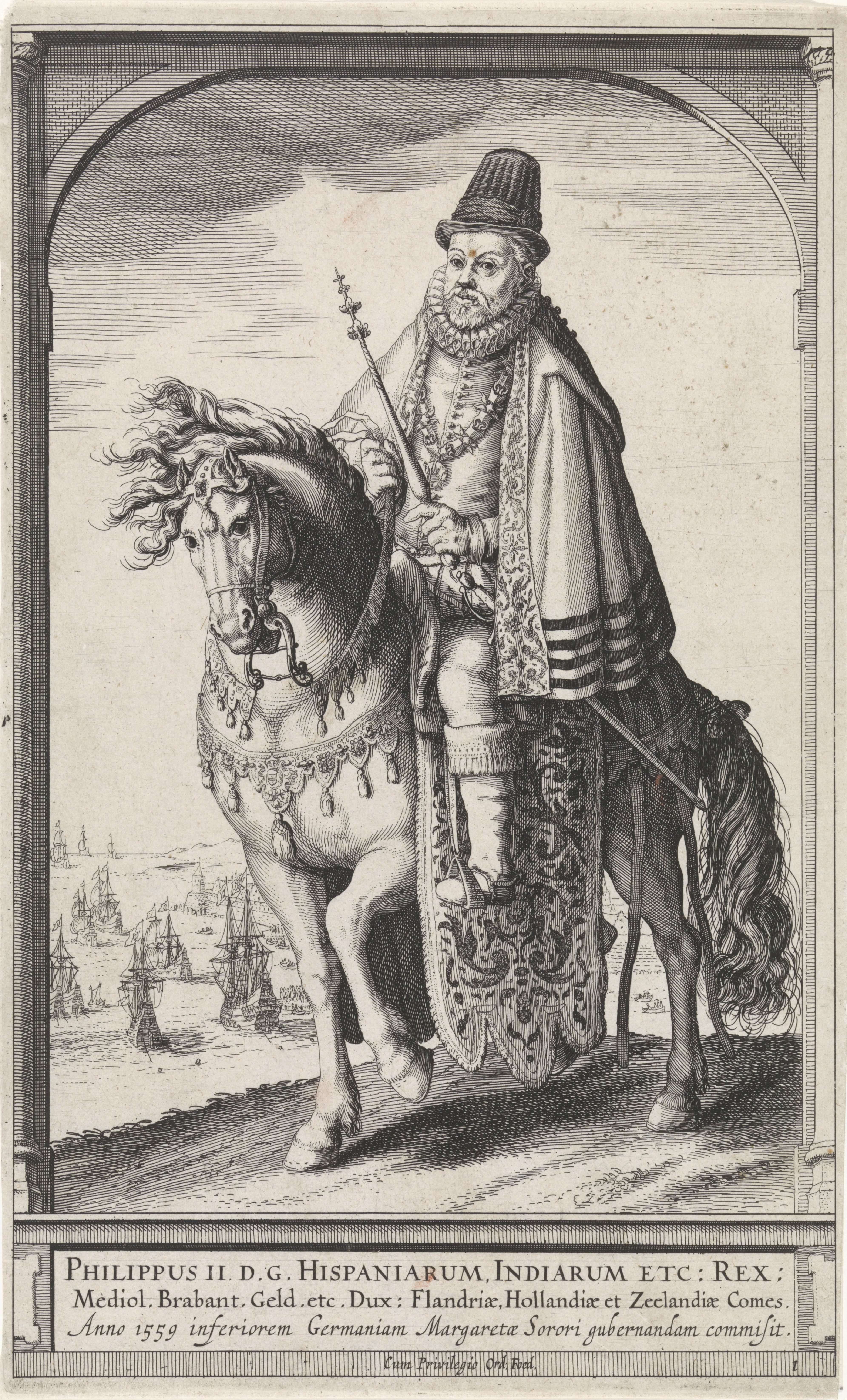 Ruiterportret van Filips II