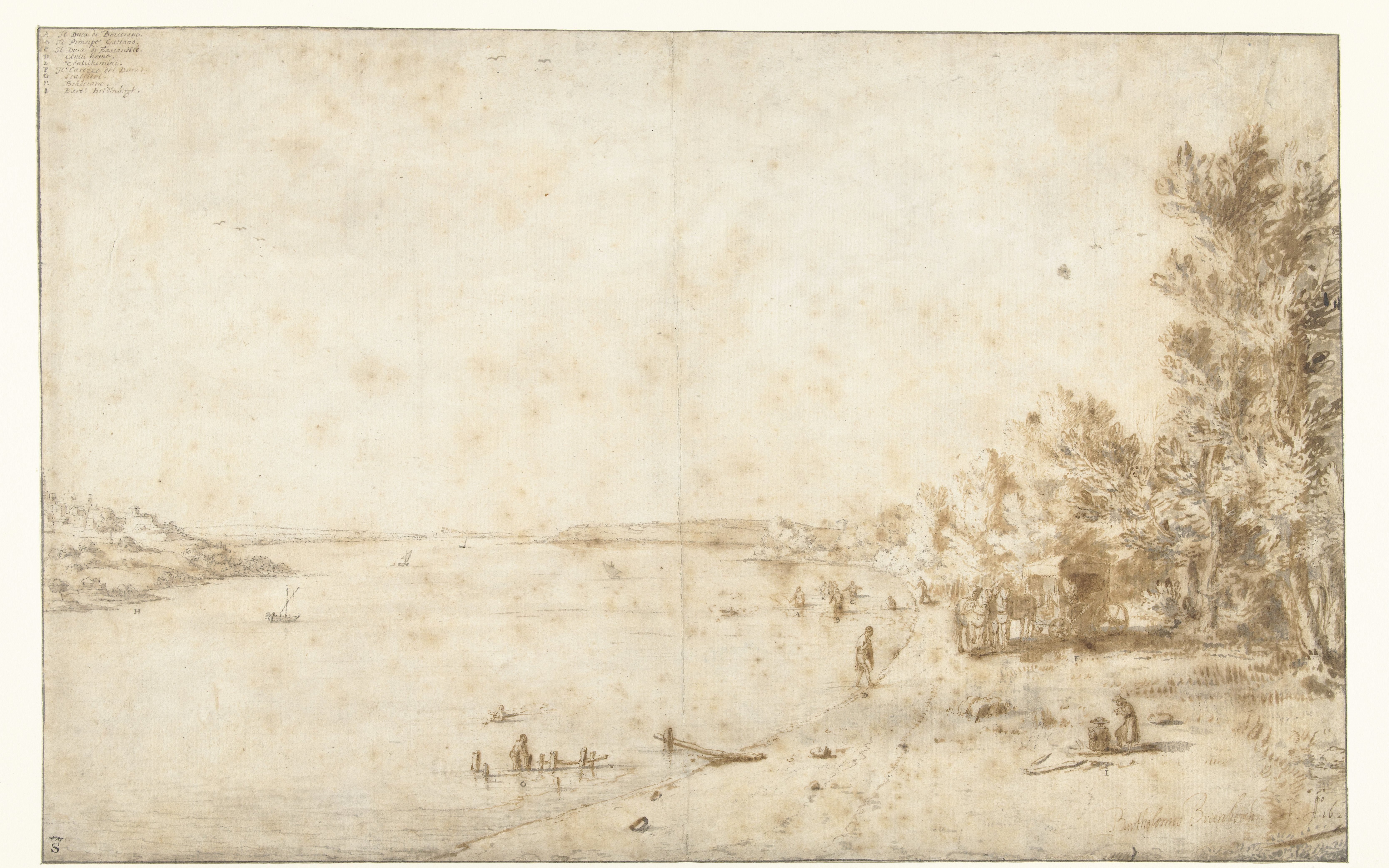Hertog van Bracciano bij het Lago di Bracciano