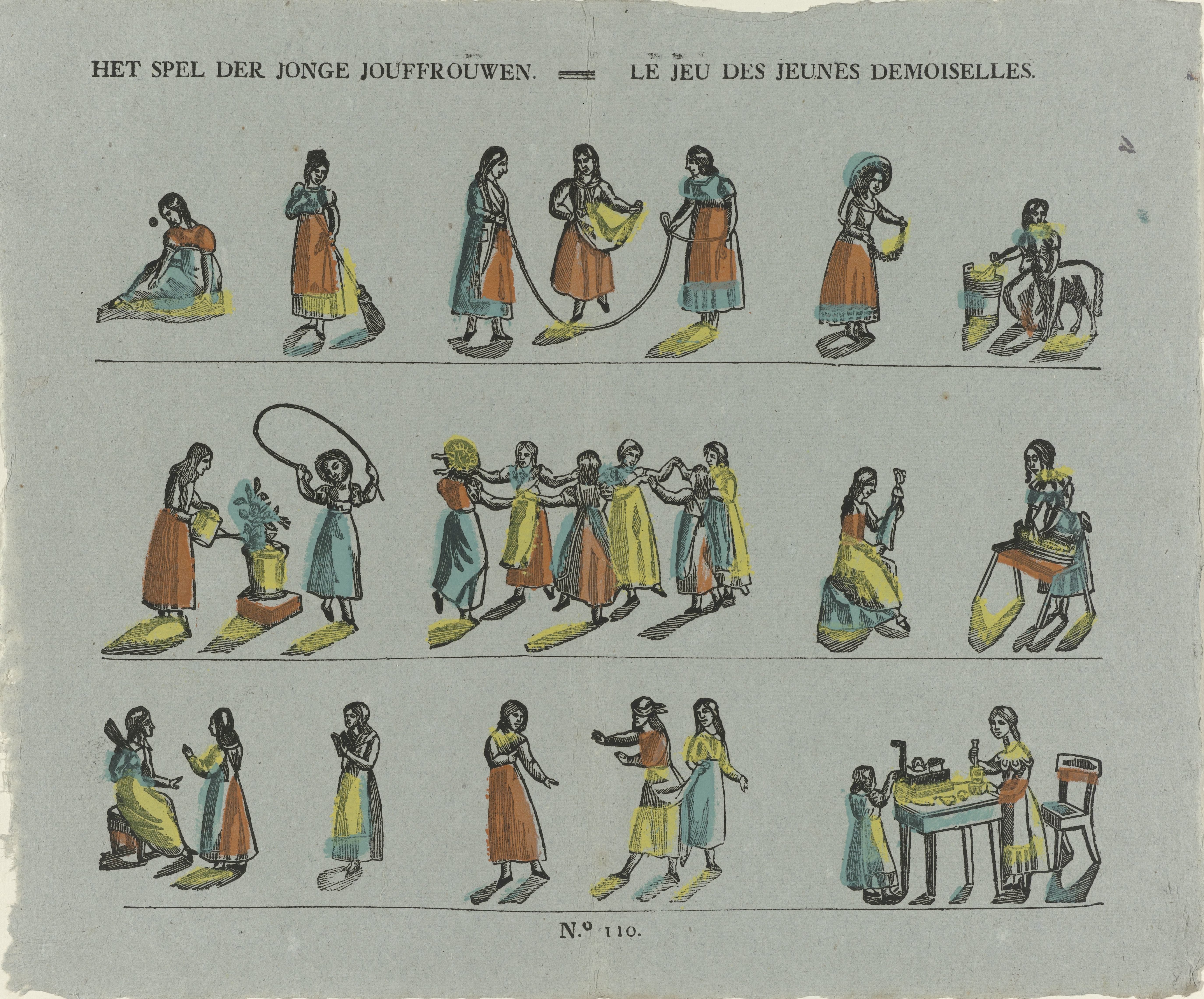 Het spel der jonge juffrouwen / Le jeu des jeunes demoiselles