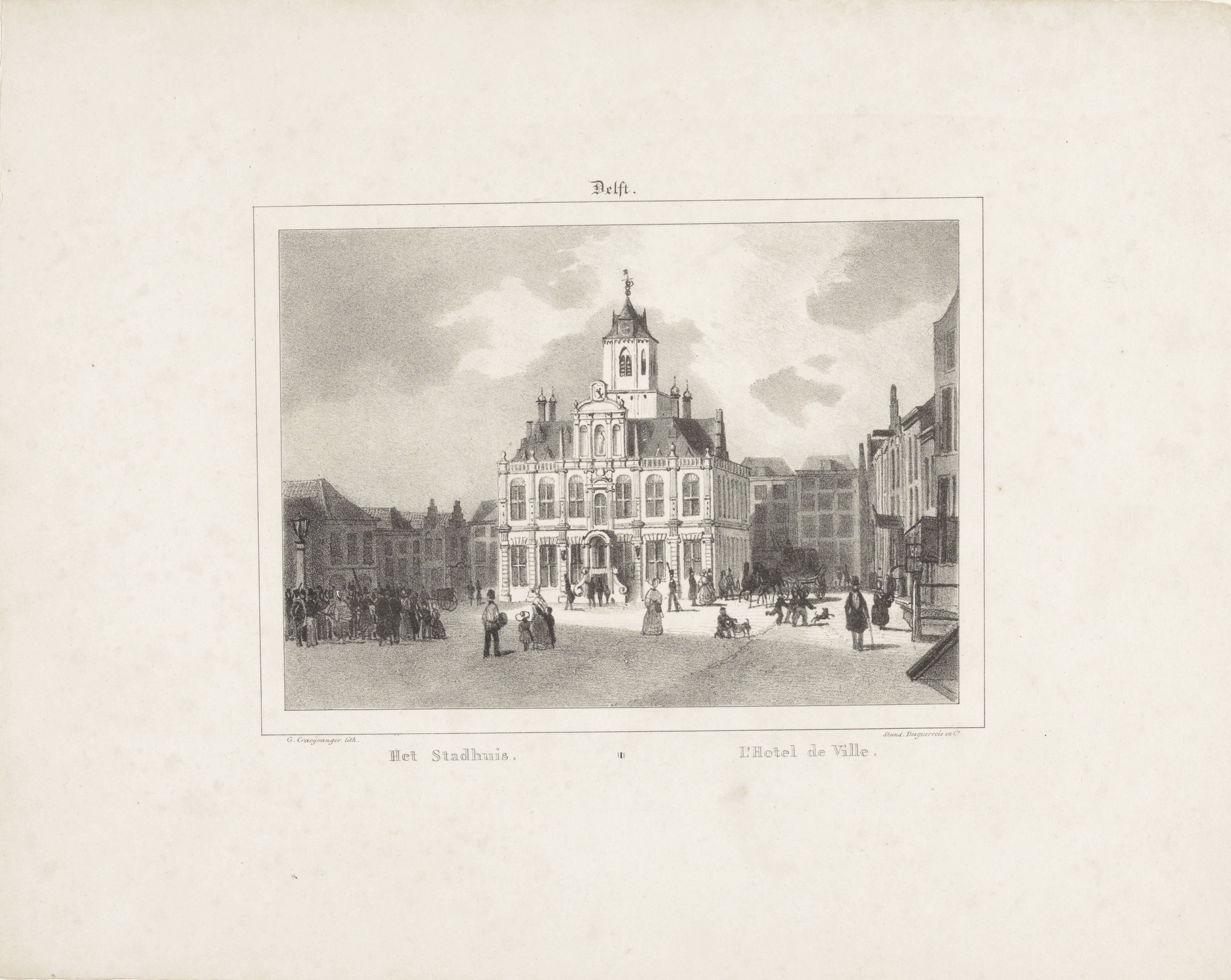 Het stadhuis in Delft
