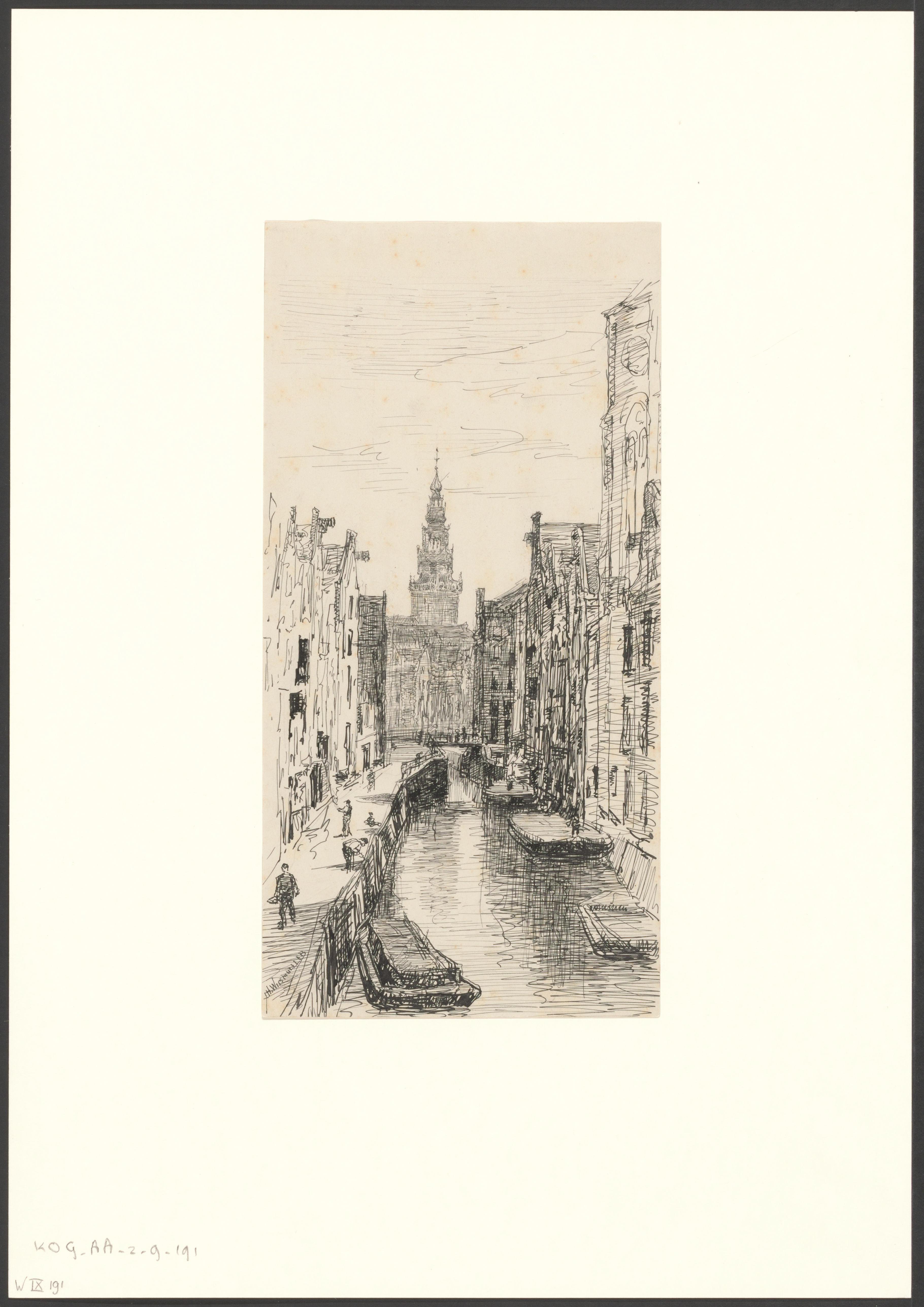 Gezicht op de Oudezijds Kolk