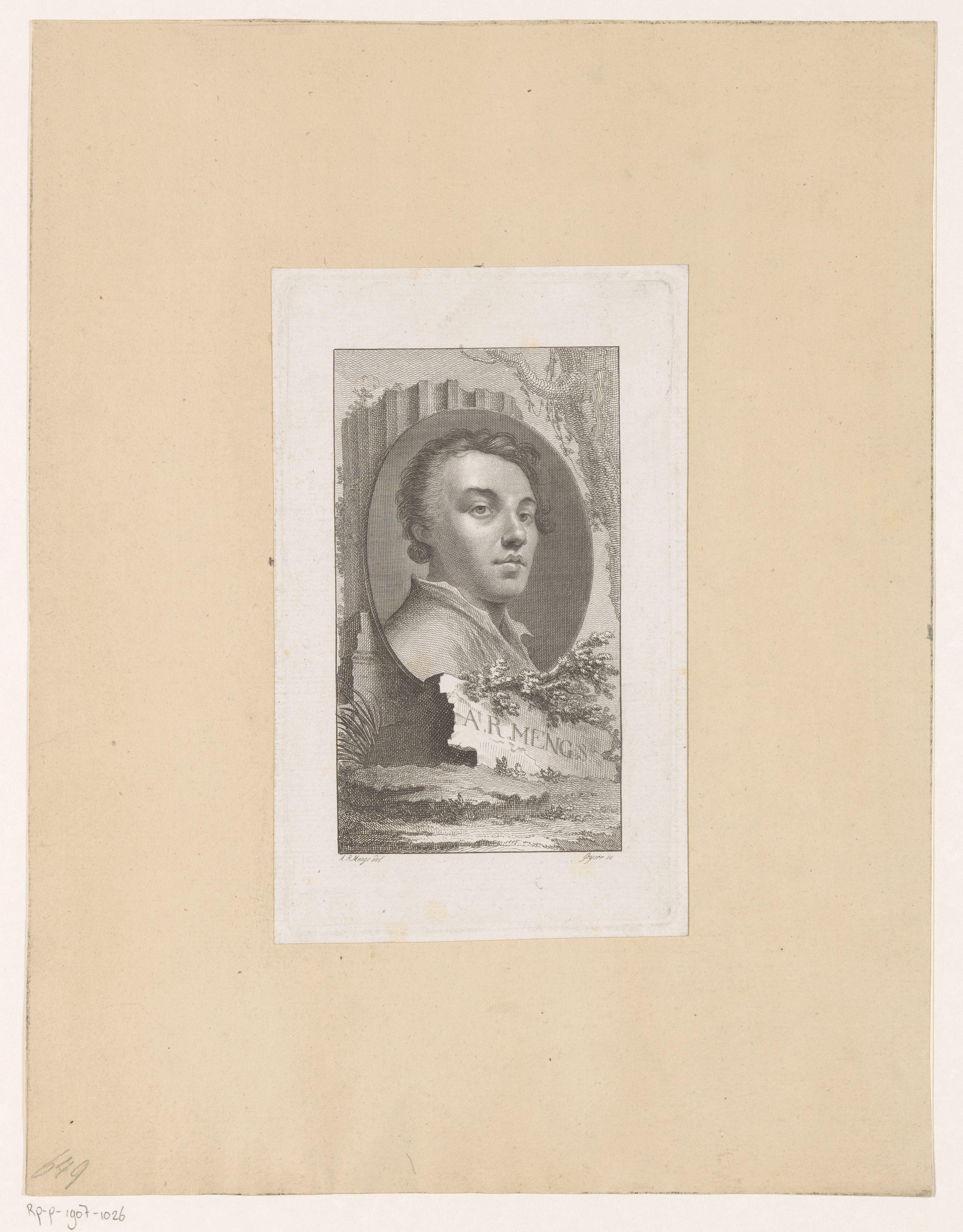 Portret van Anton Raphael Mengs