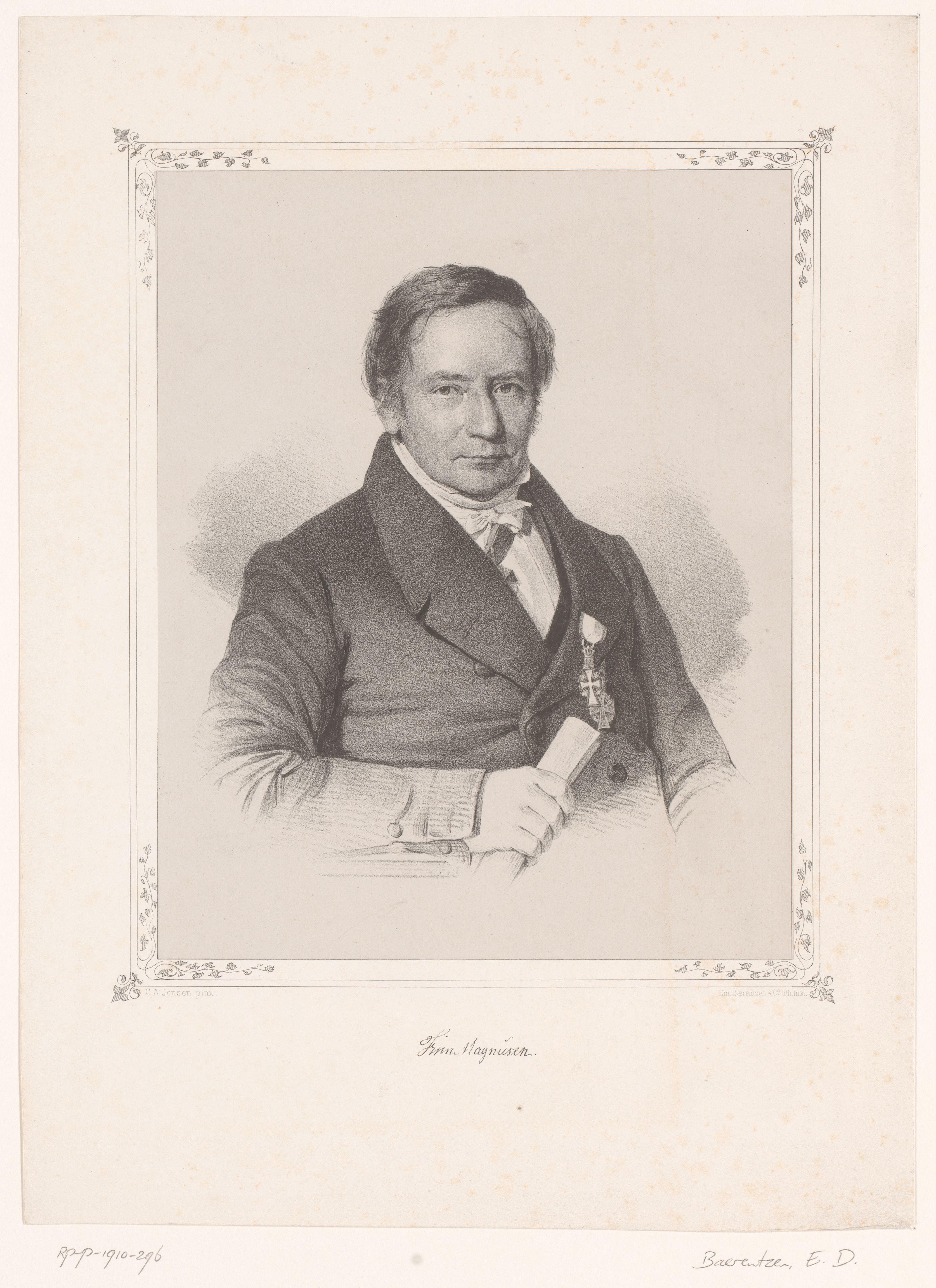 Portret van Finnur Magnússon