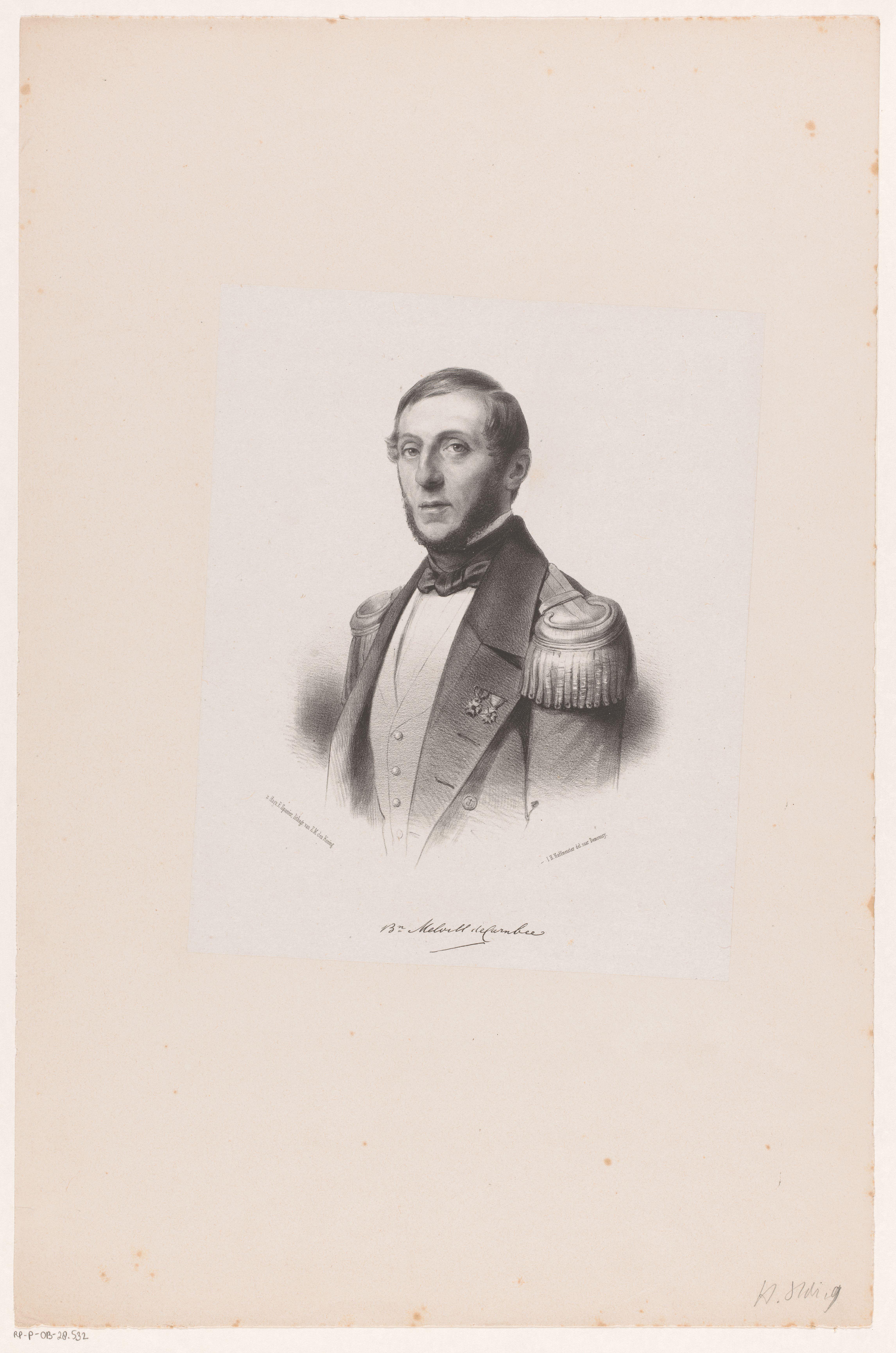 Portret van Pieter Melvill van Carnbee