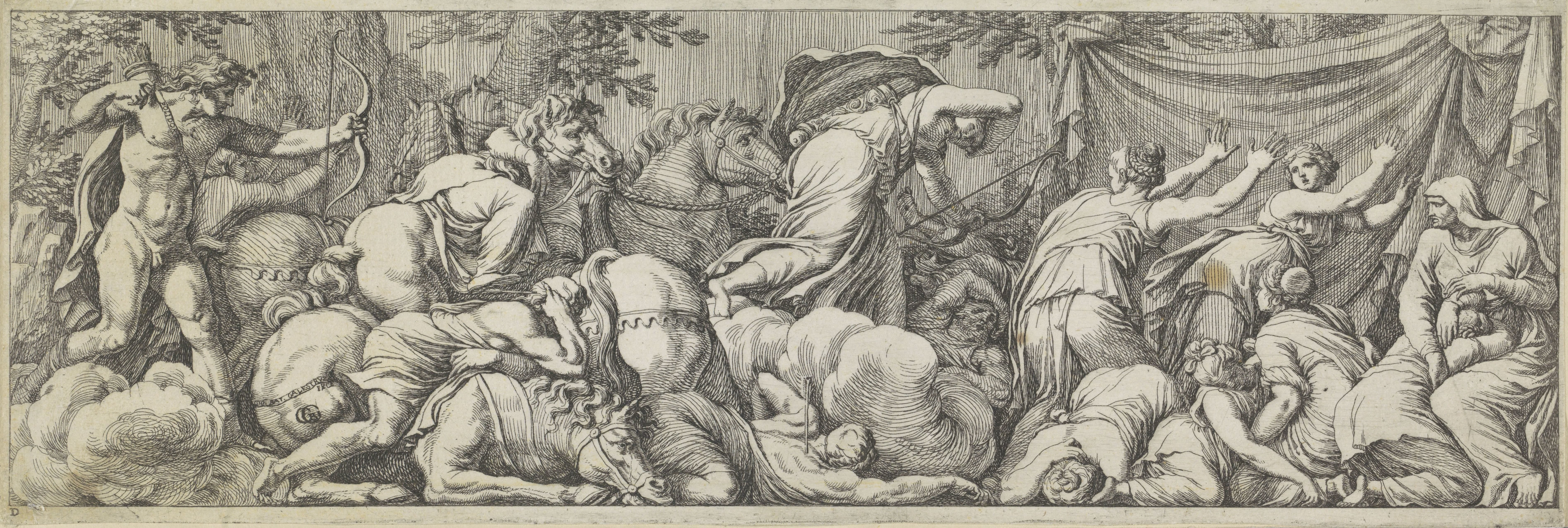 Apollo en Diana doden de kinderen van Niobe