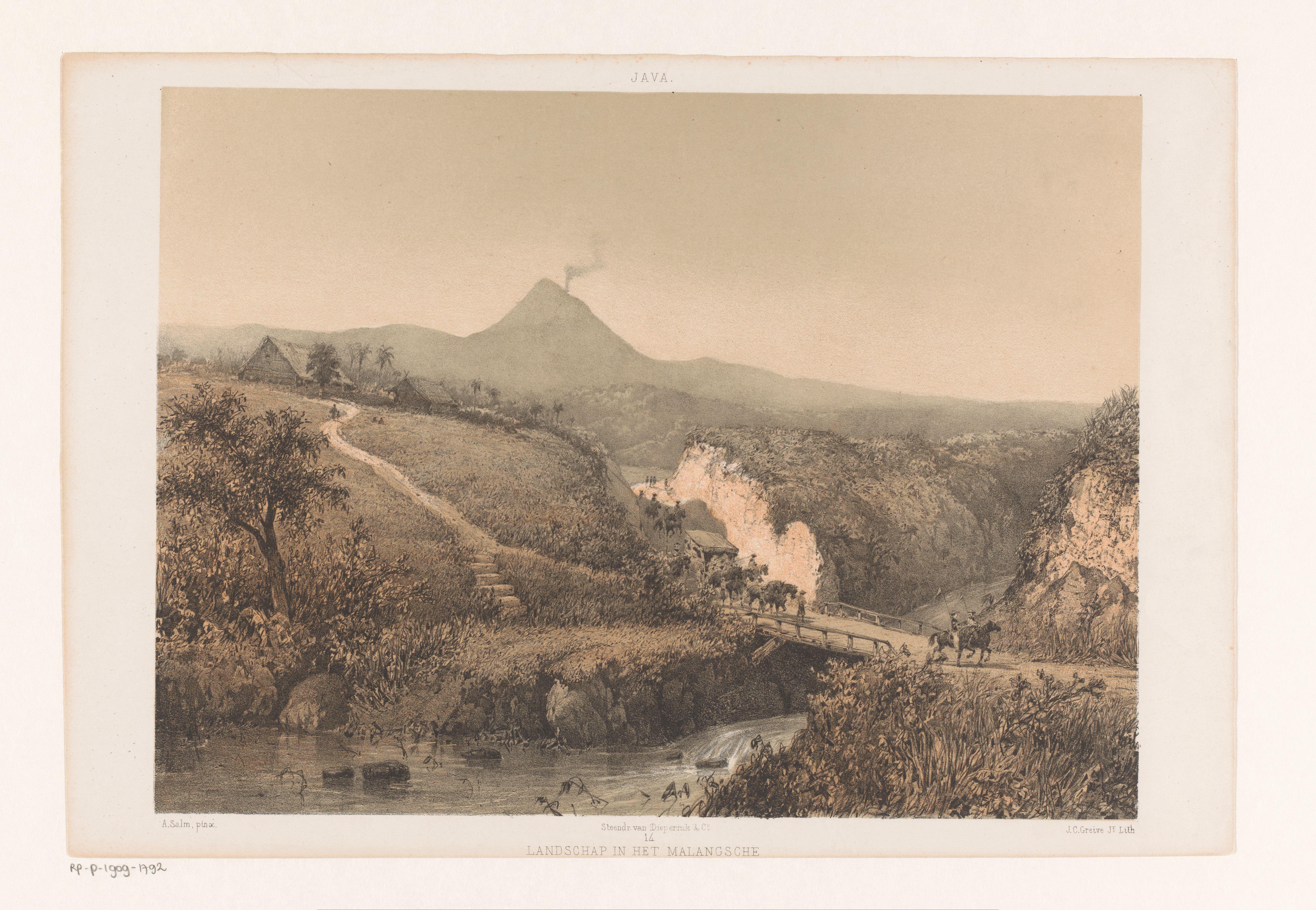 Landschap in de buurt van Malang