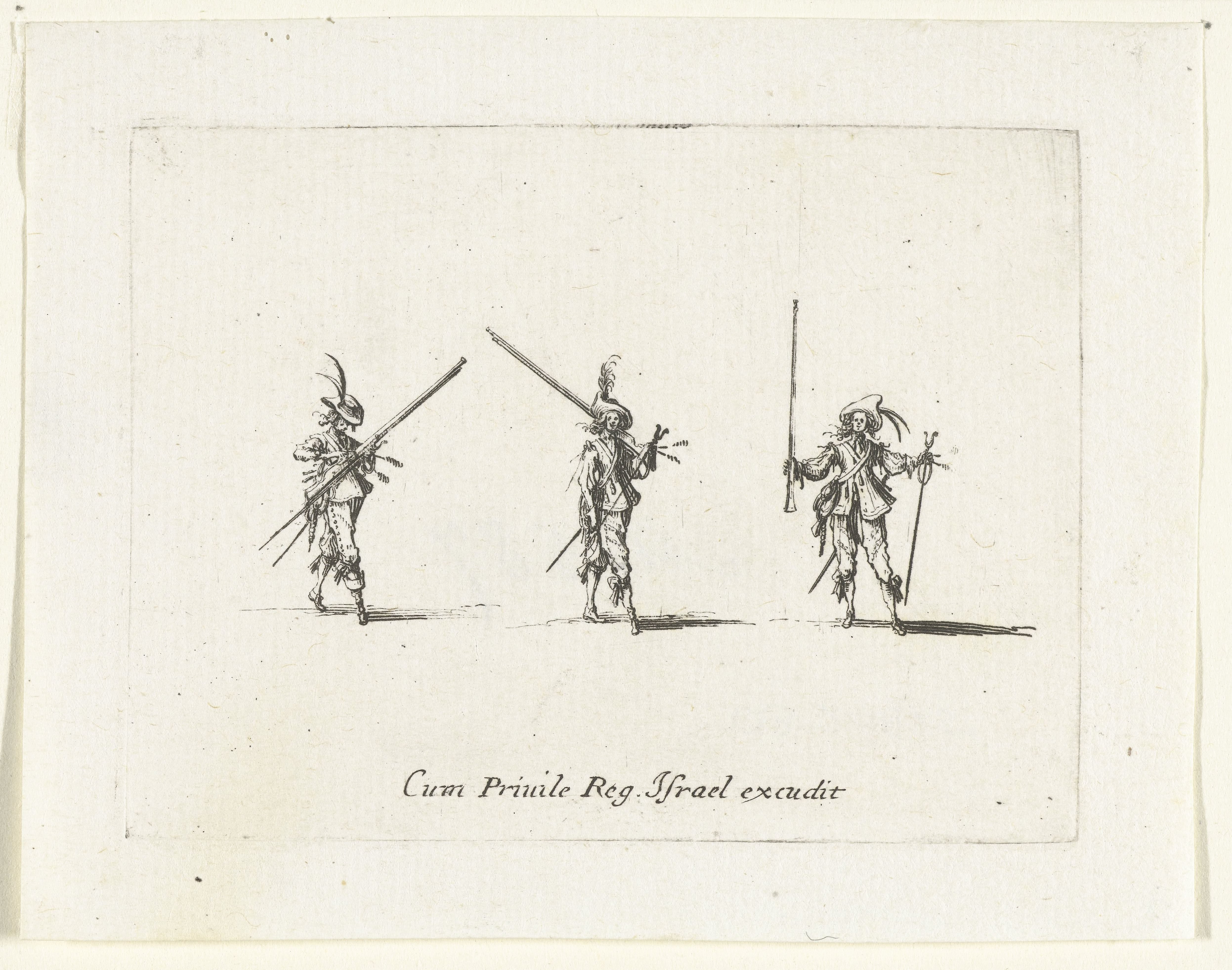 Exercities met een musket: laden van een musket