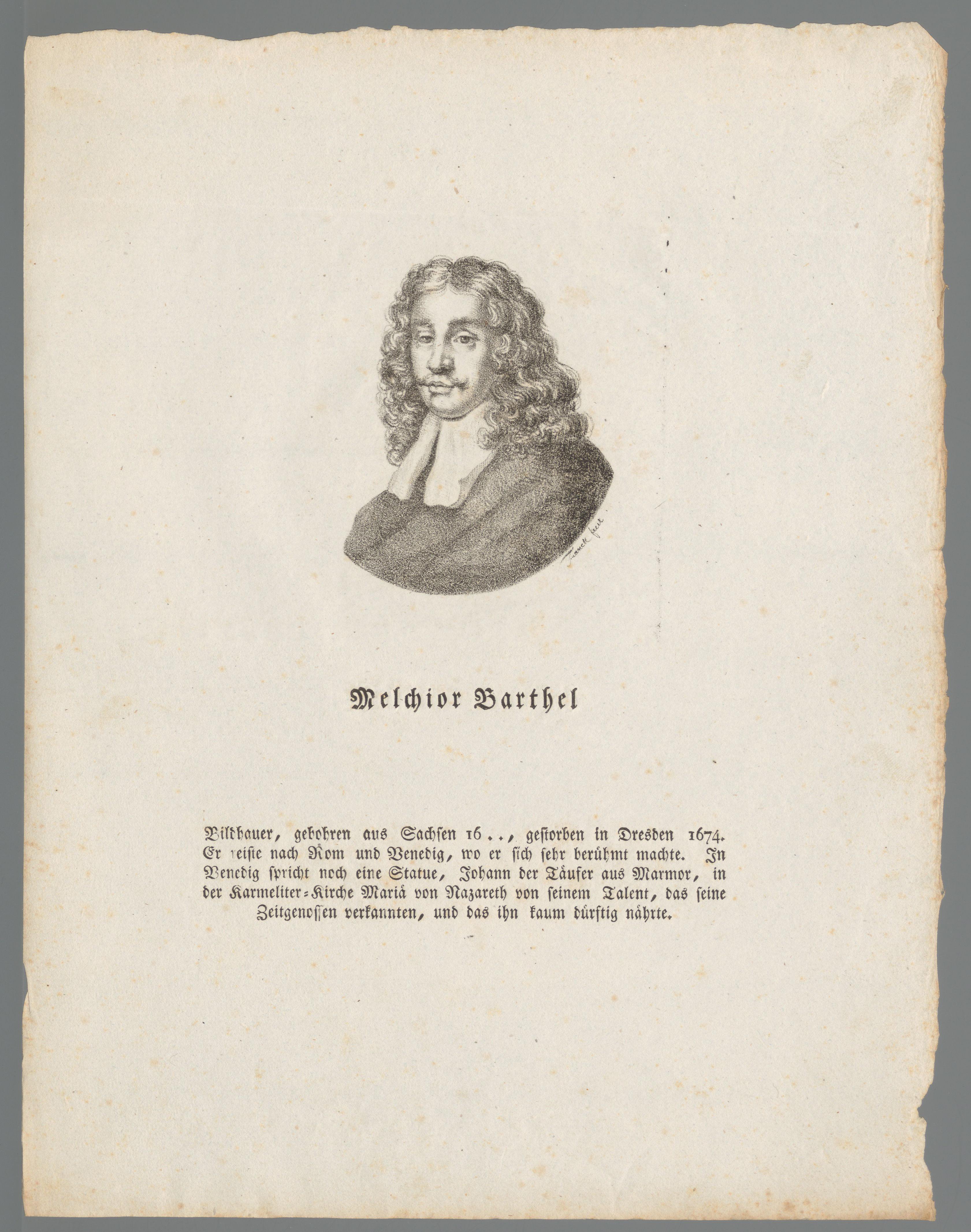 Portret van Melchior Barthel