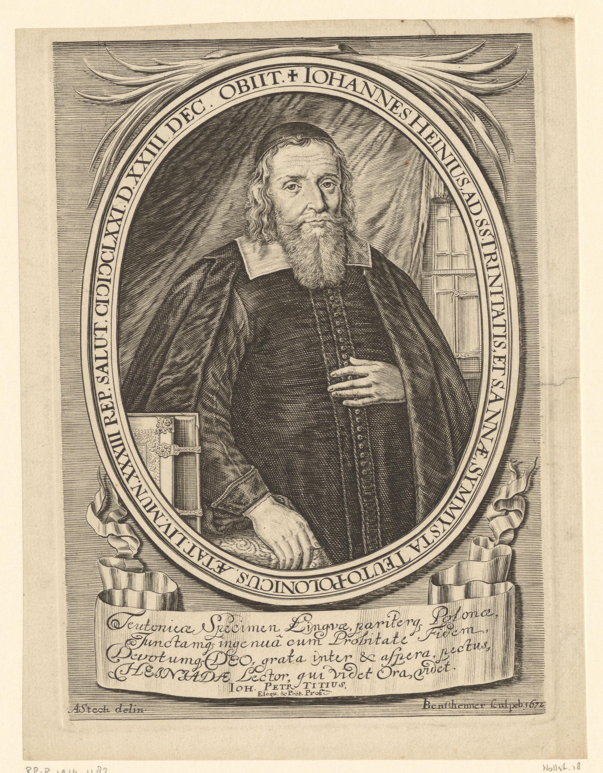 Portret van Johann Heinius