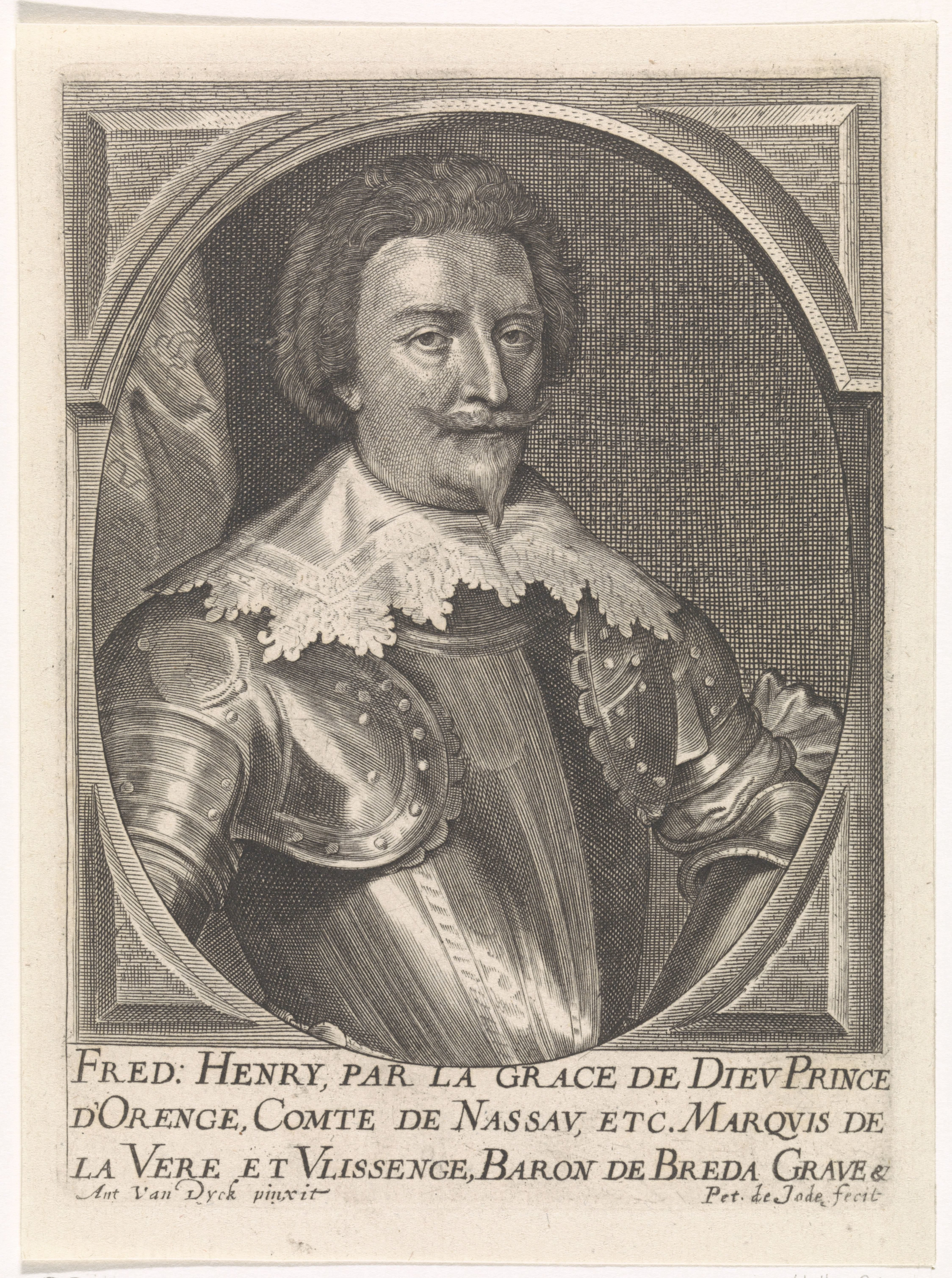 Portret van Frederik Hendrik, prins van Oranje-Nassau