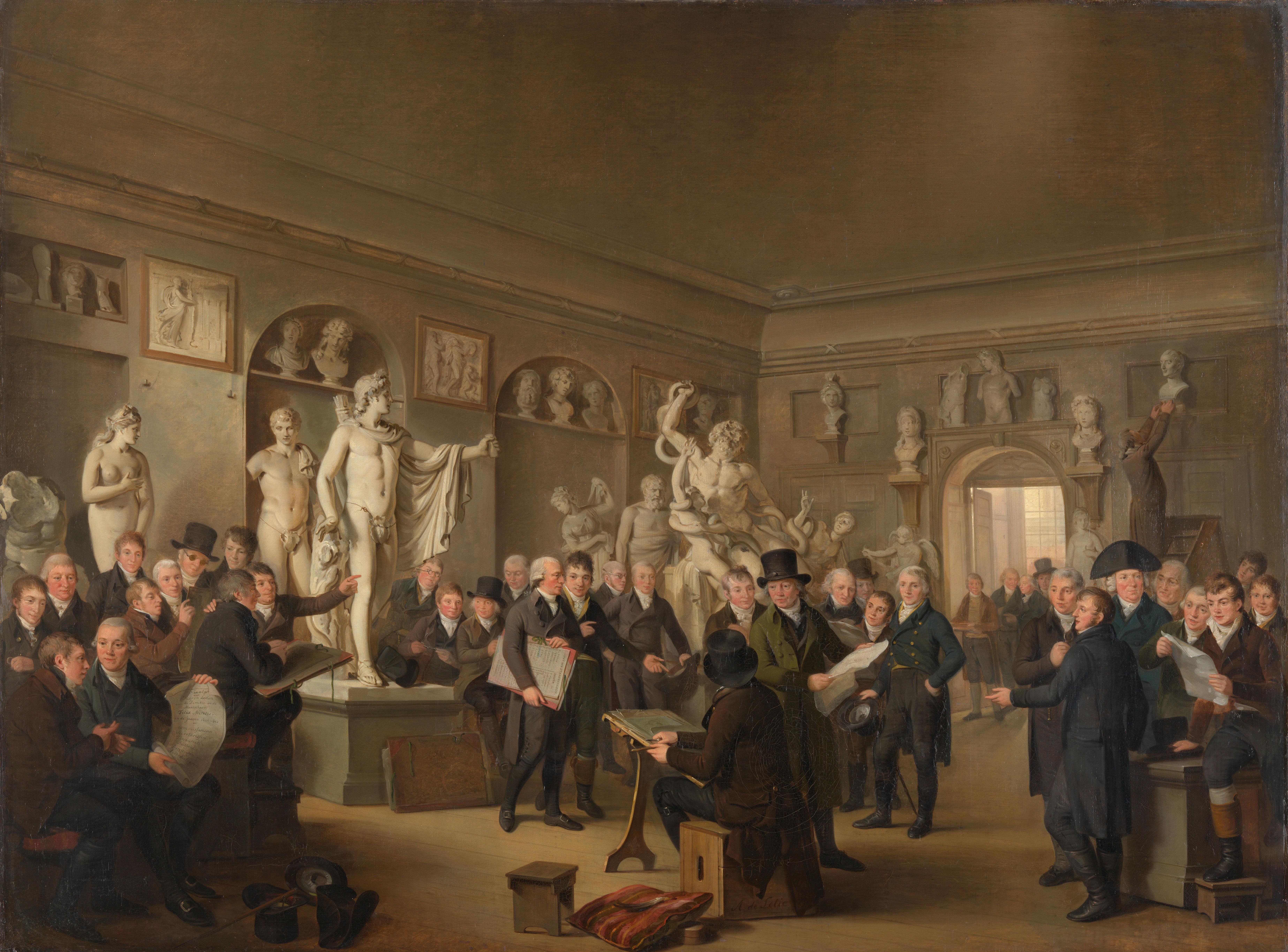 De beeldenzaal van de Maatschappij Felix Meritis