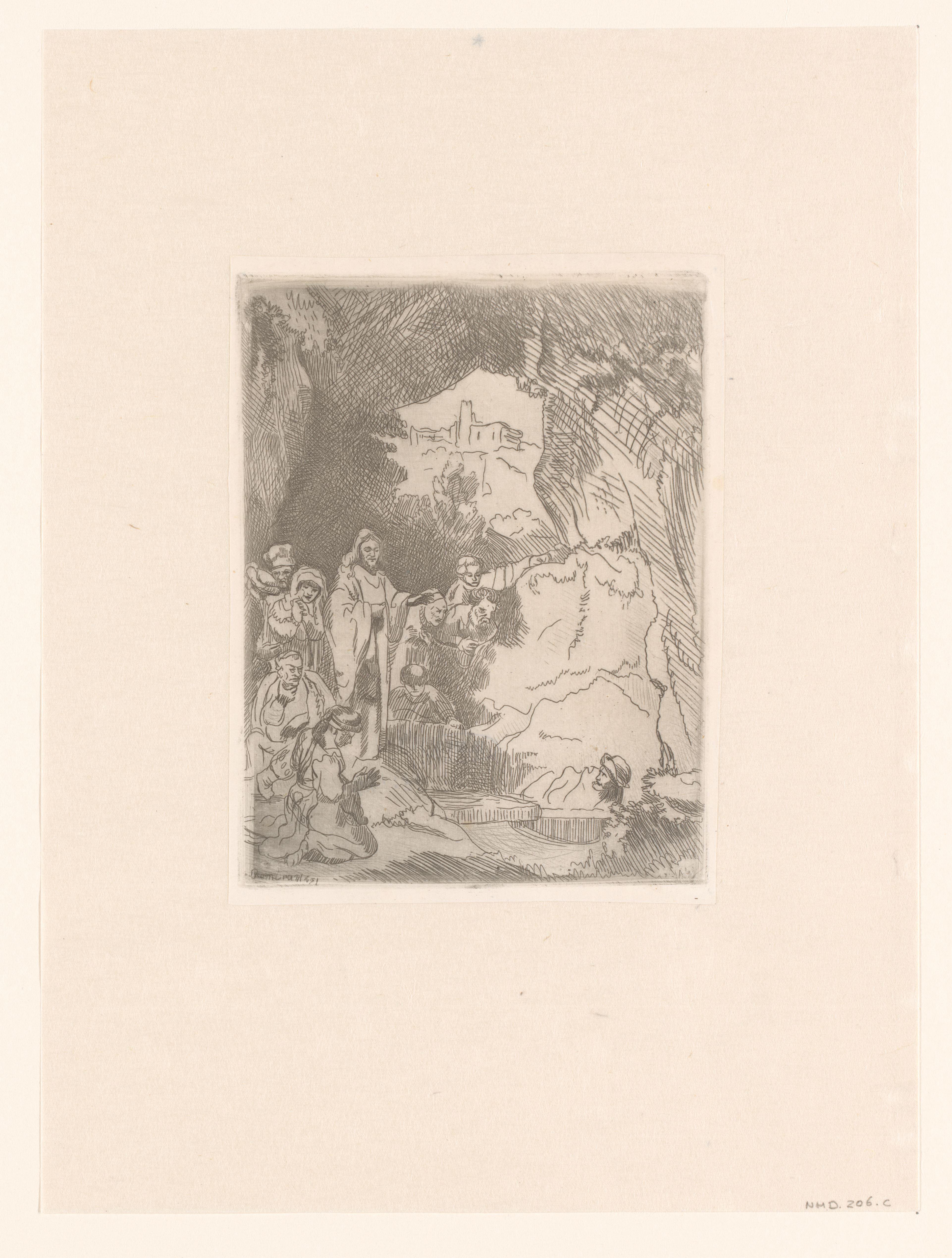 The raising of Lazarus: small plate