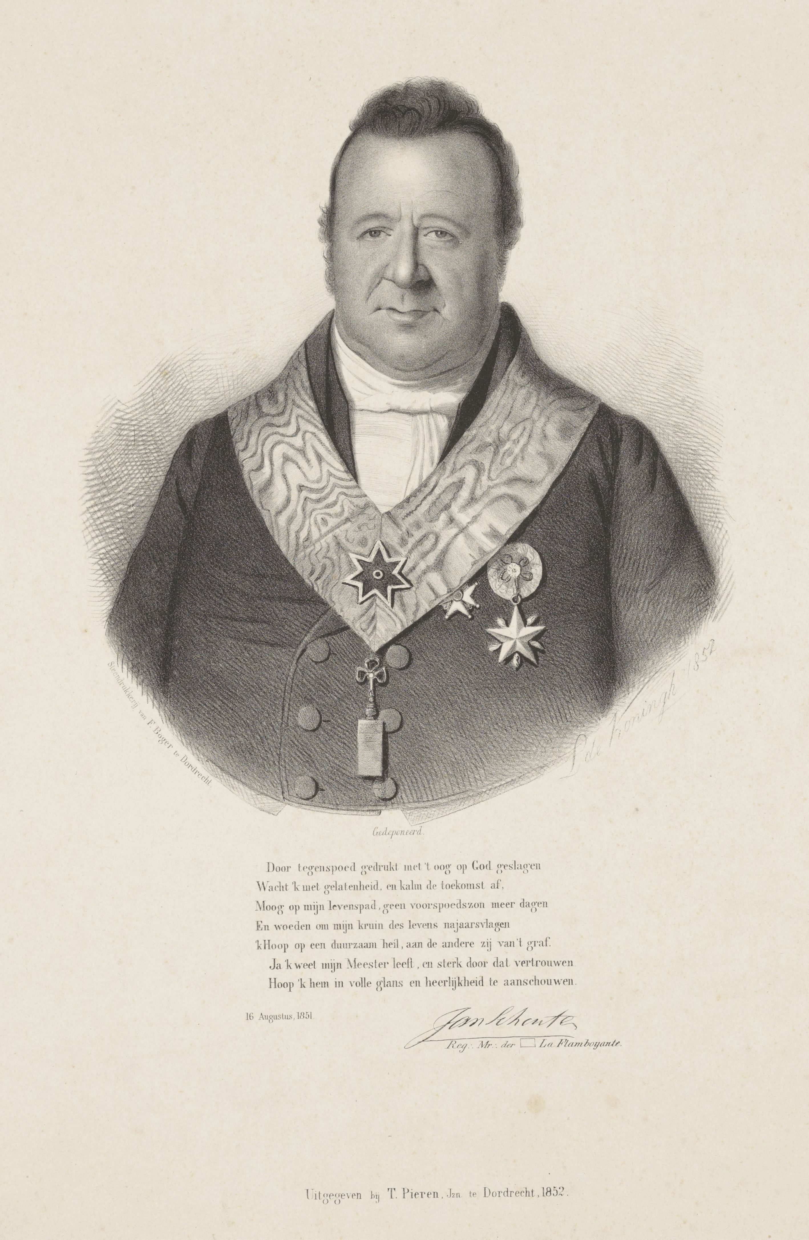 Portret van Jan Schouten