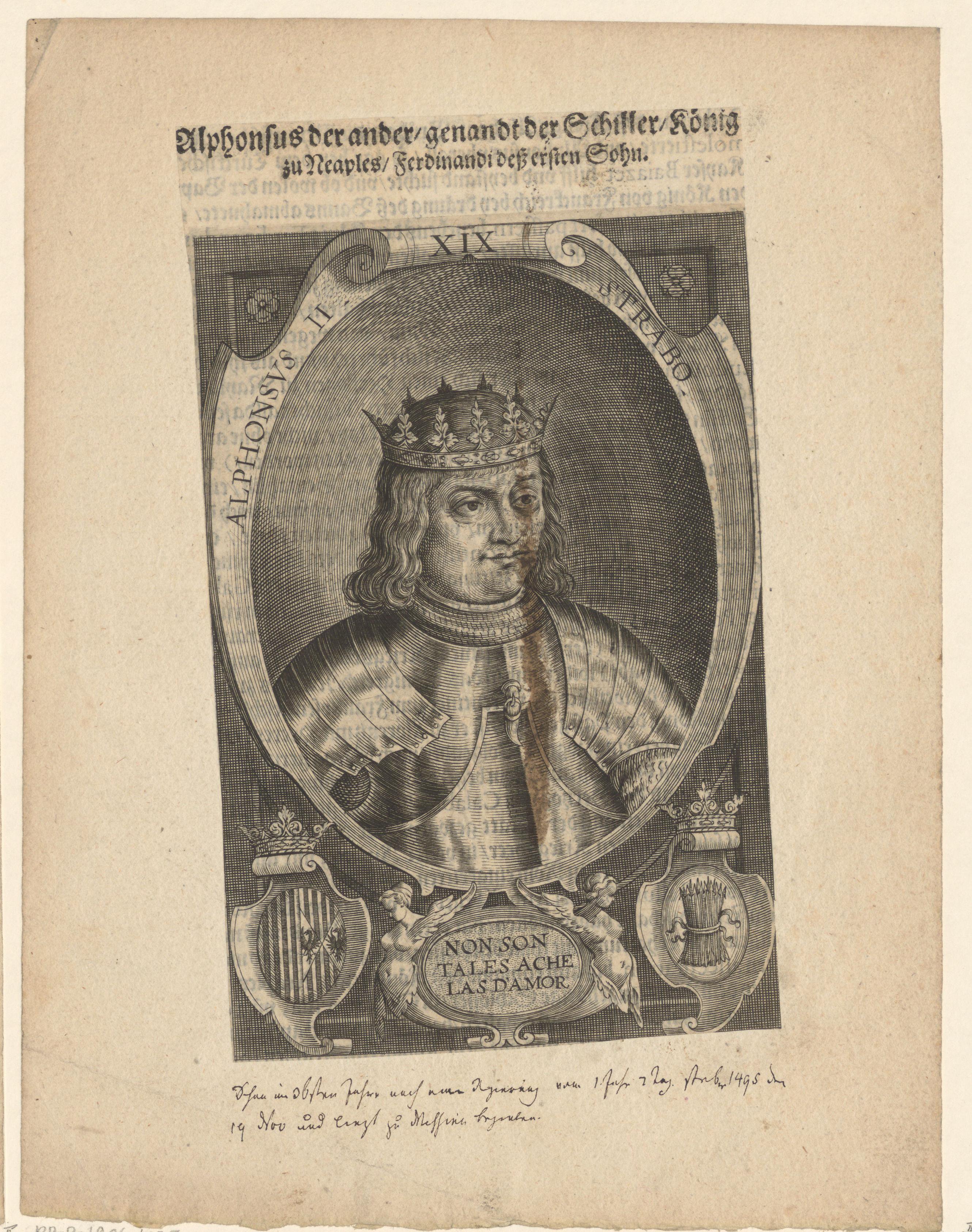 Portret van Alfons II van Napels