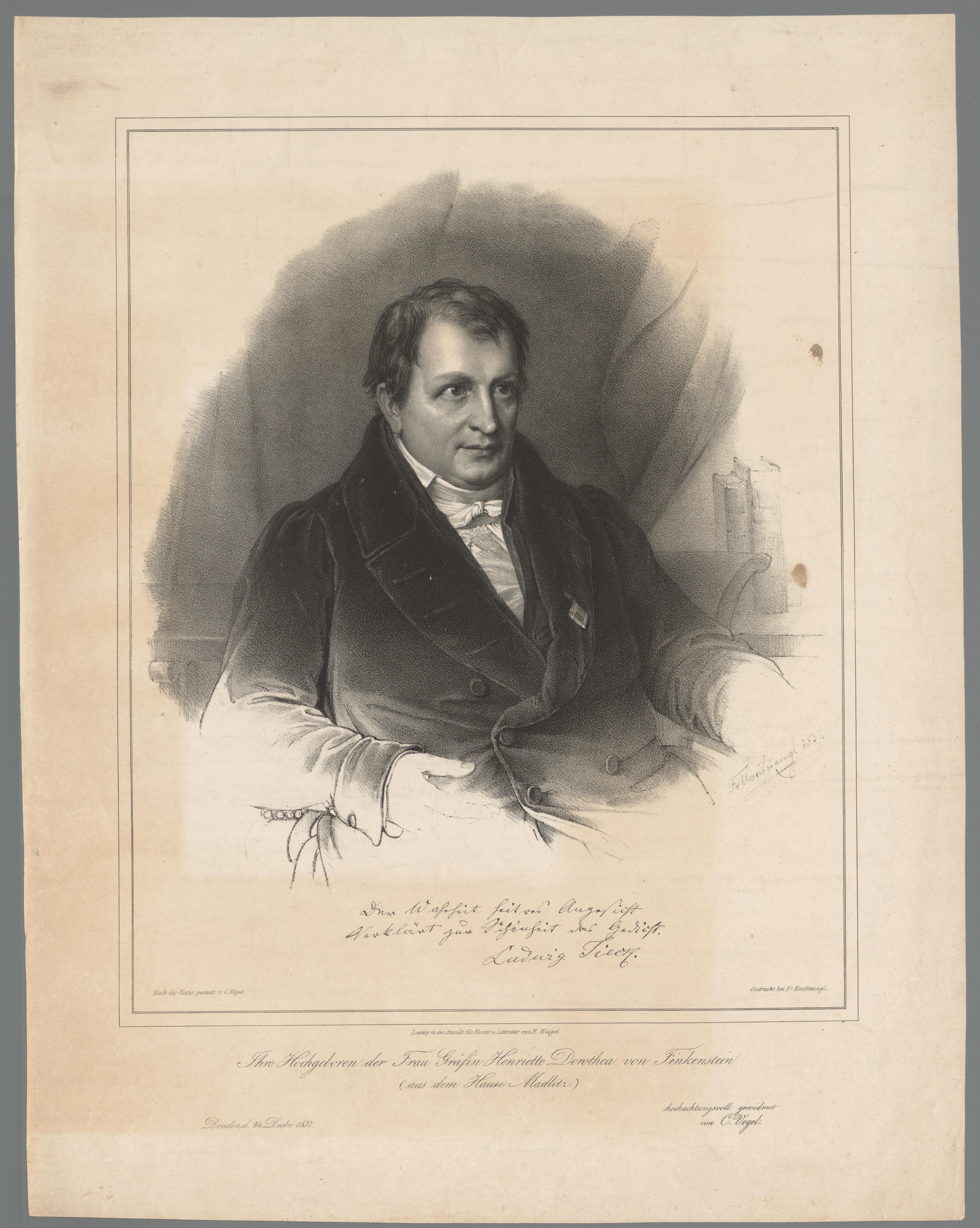 Portret van Ludwig Tieck