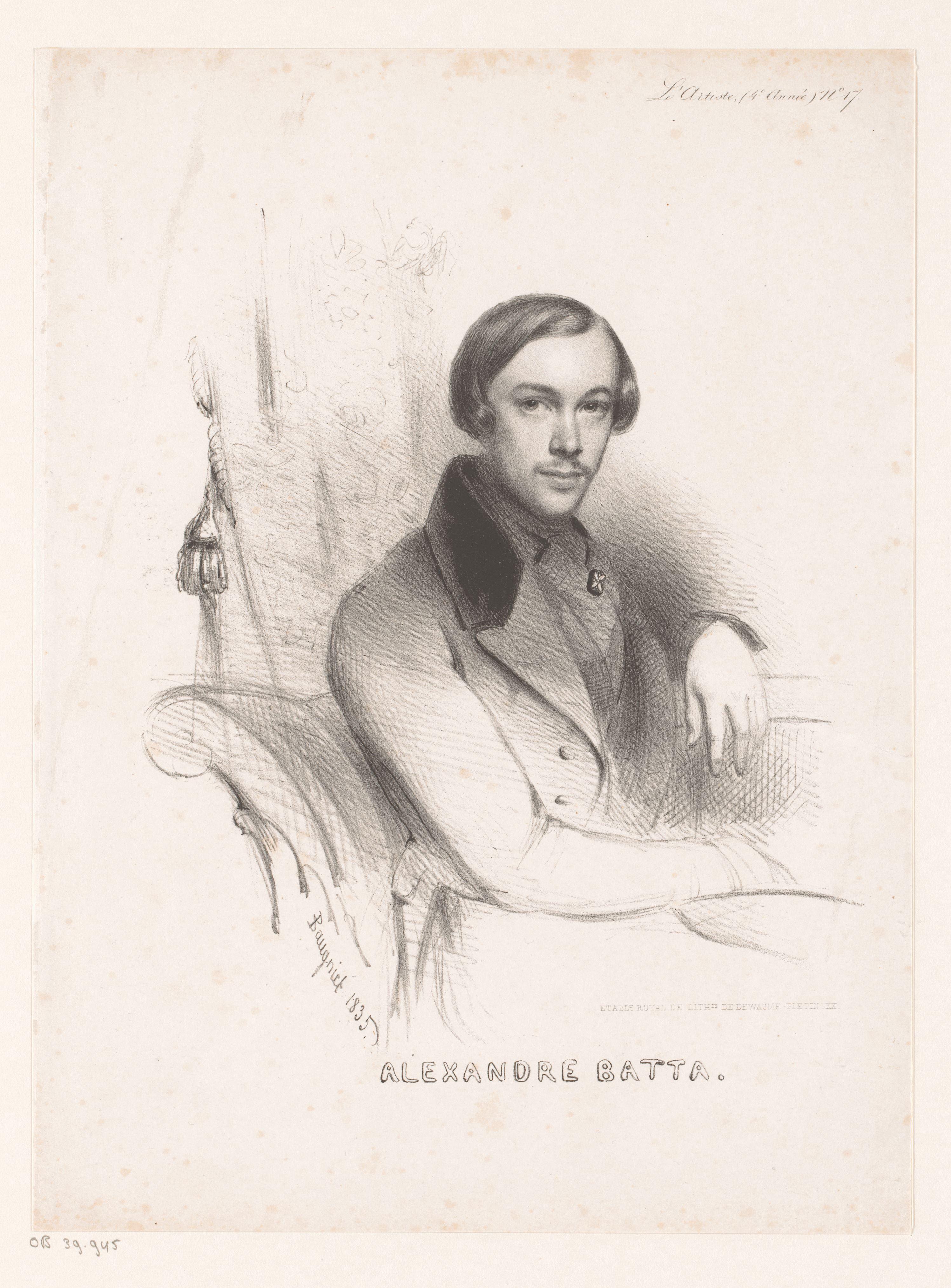 Portret van Alexandre Batta