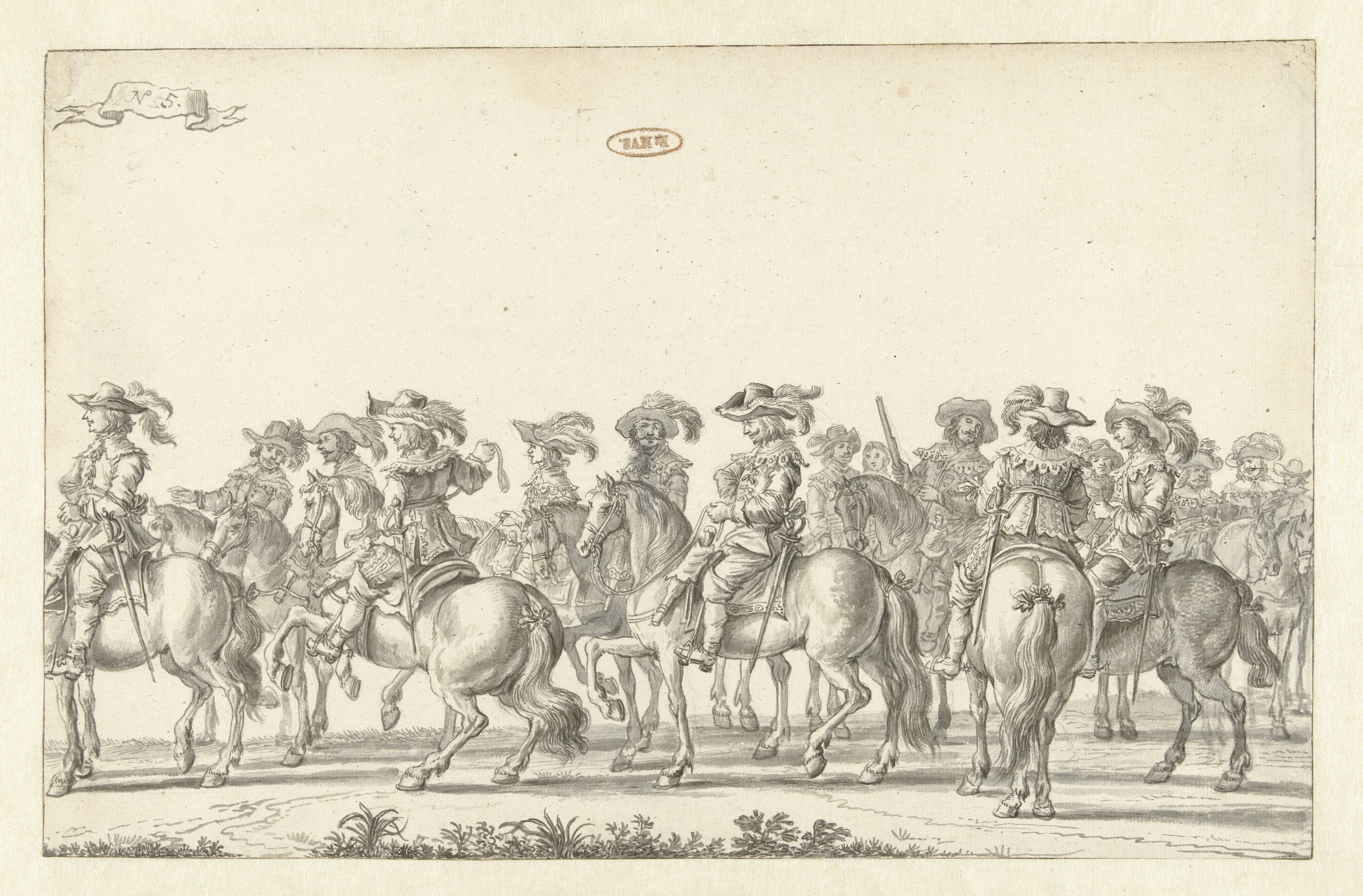 De intocht van Maria de' Medici te Amsterdam in 1638 (plaat 5)