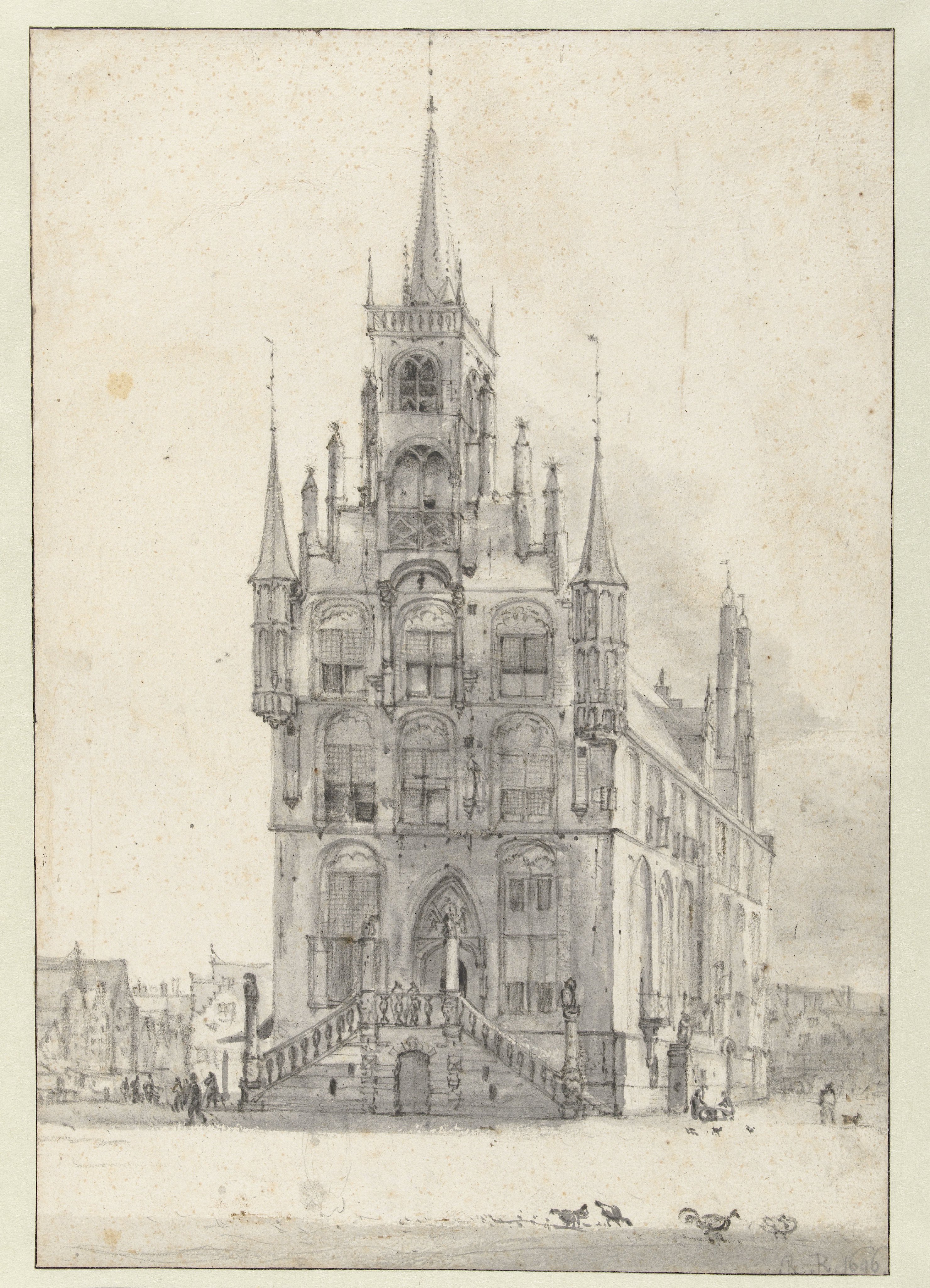 View of the Town Hall, Gouda