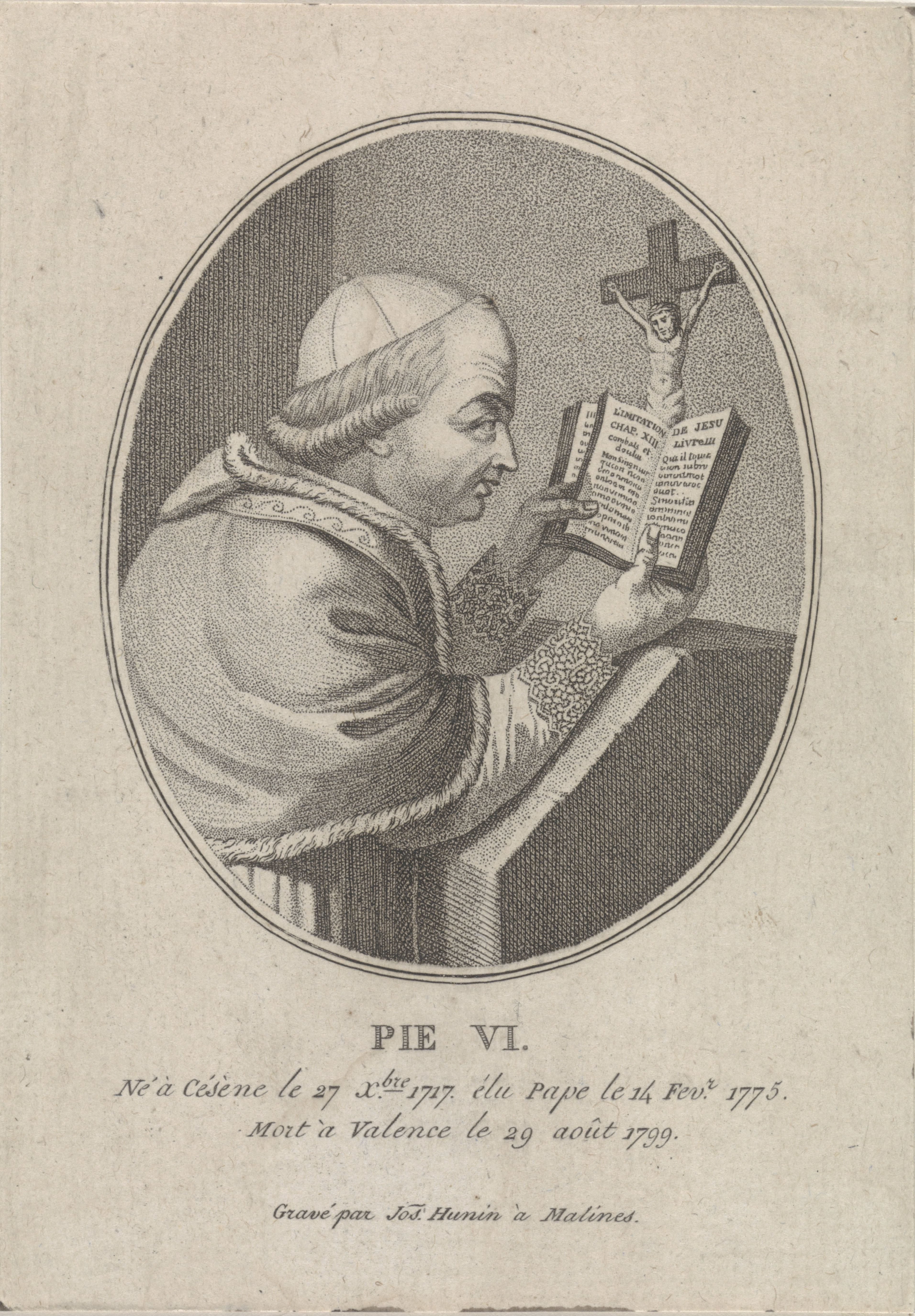 Portret van paus Pius VI