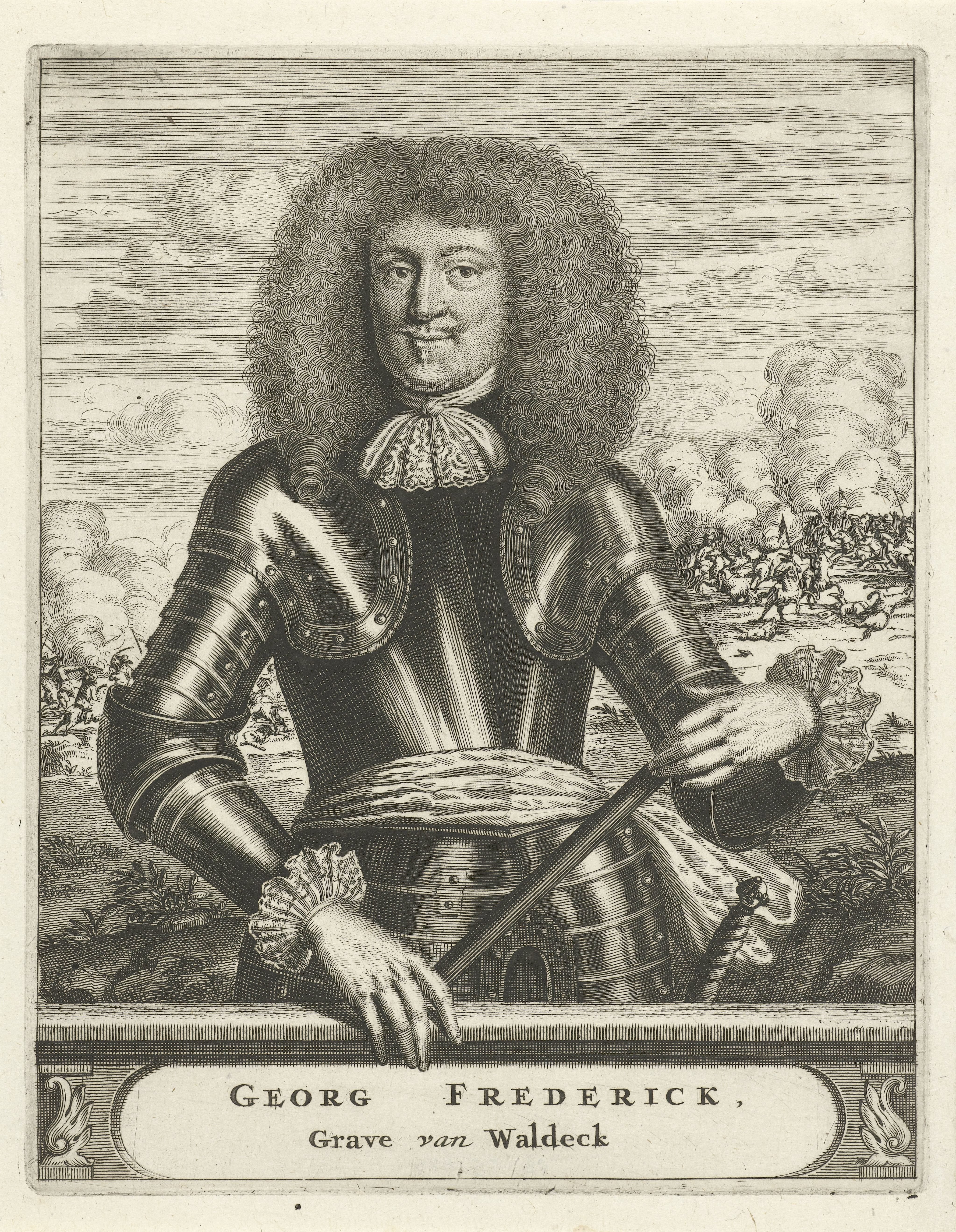 Portret van Georg Friedrich, prins van Waldeck-Eisenberg