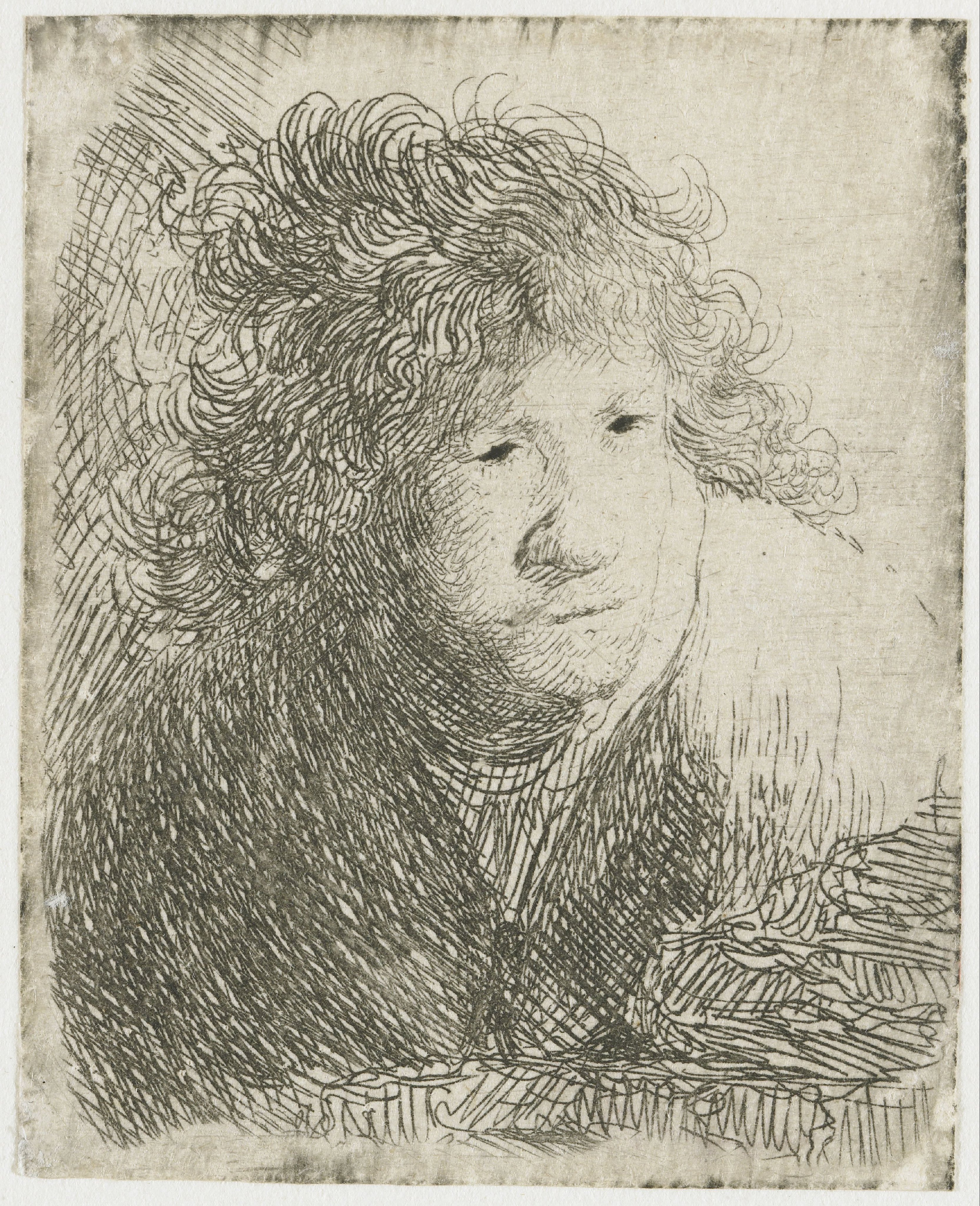 Self-portrait, Bending Forward