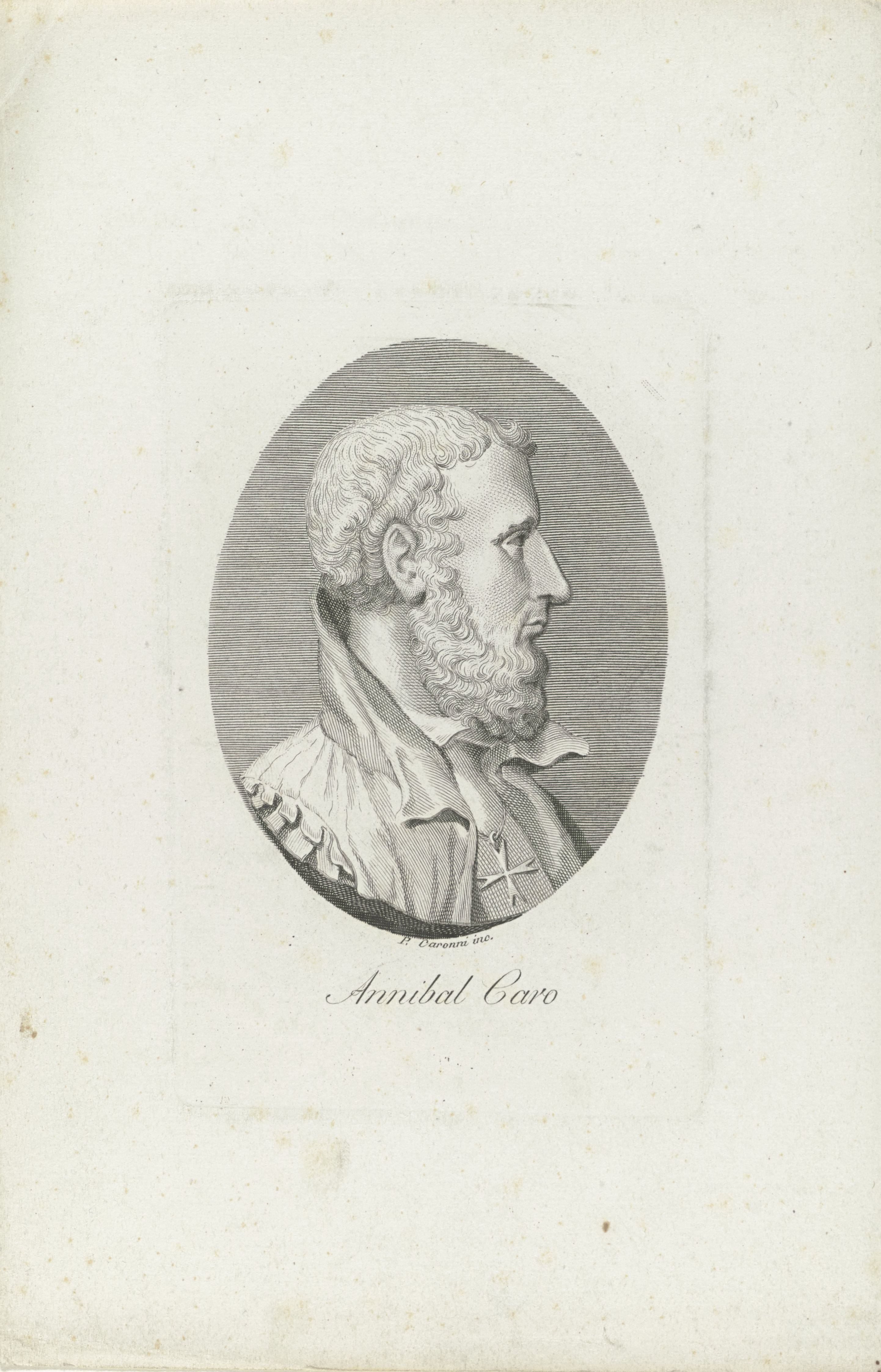 Portret van dichter en toneelschrijver Annibale Caro