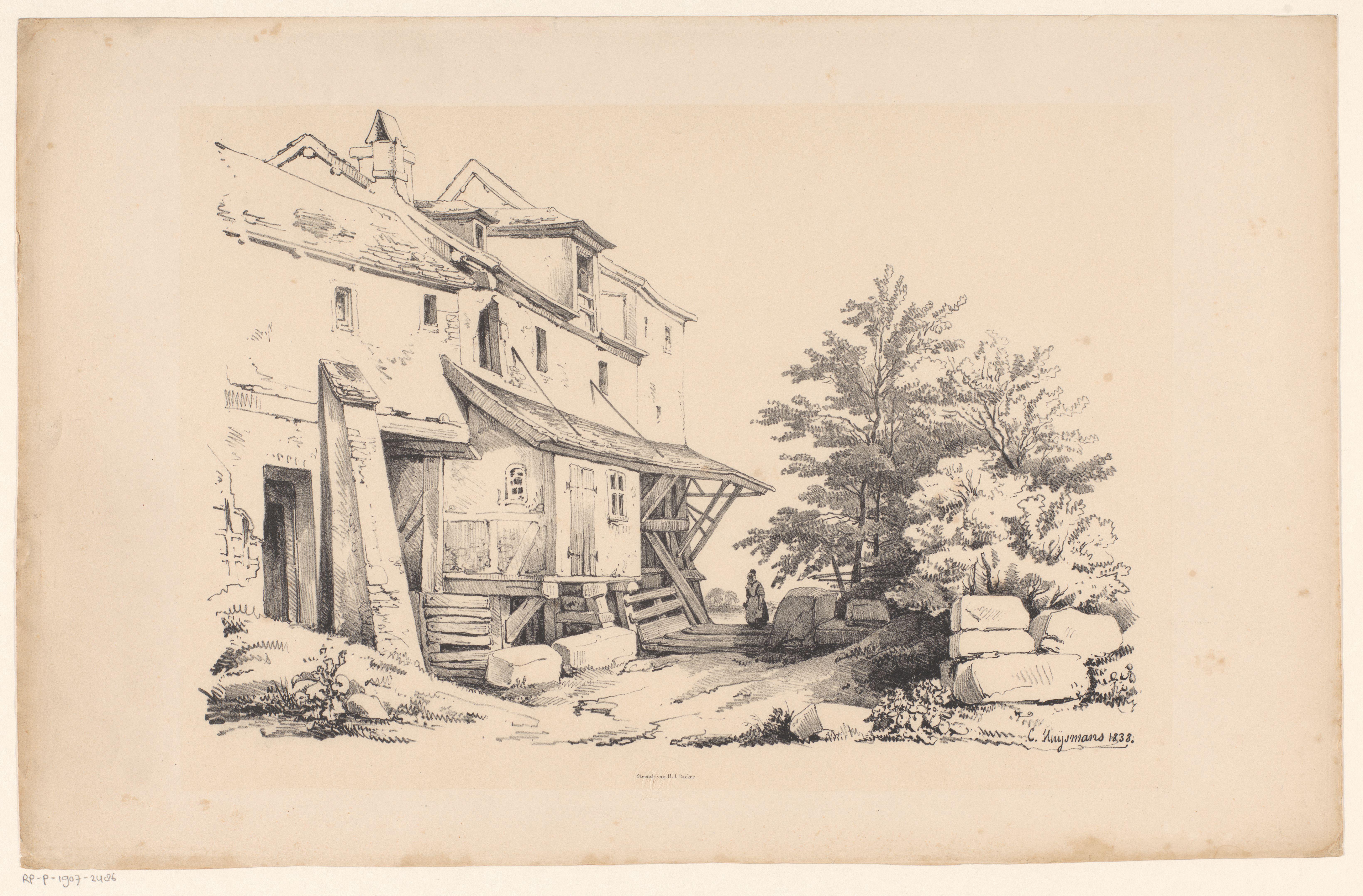 Huizen in een rotsachtig landschap