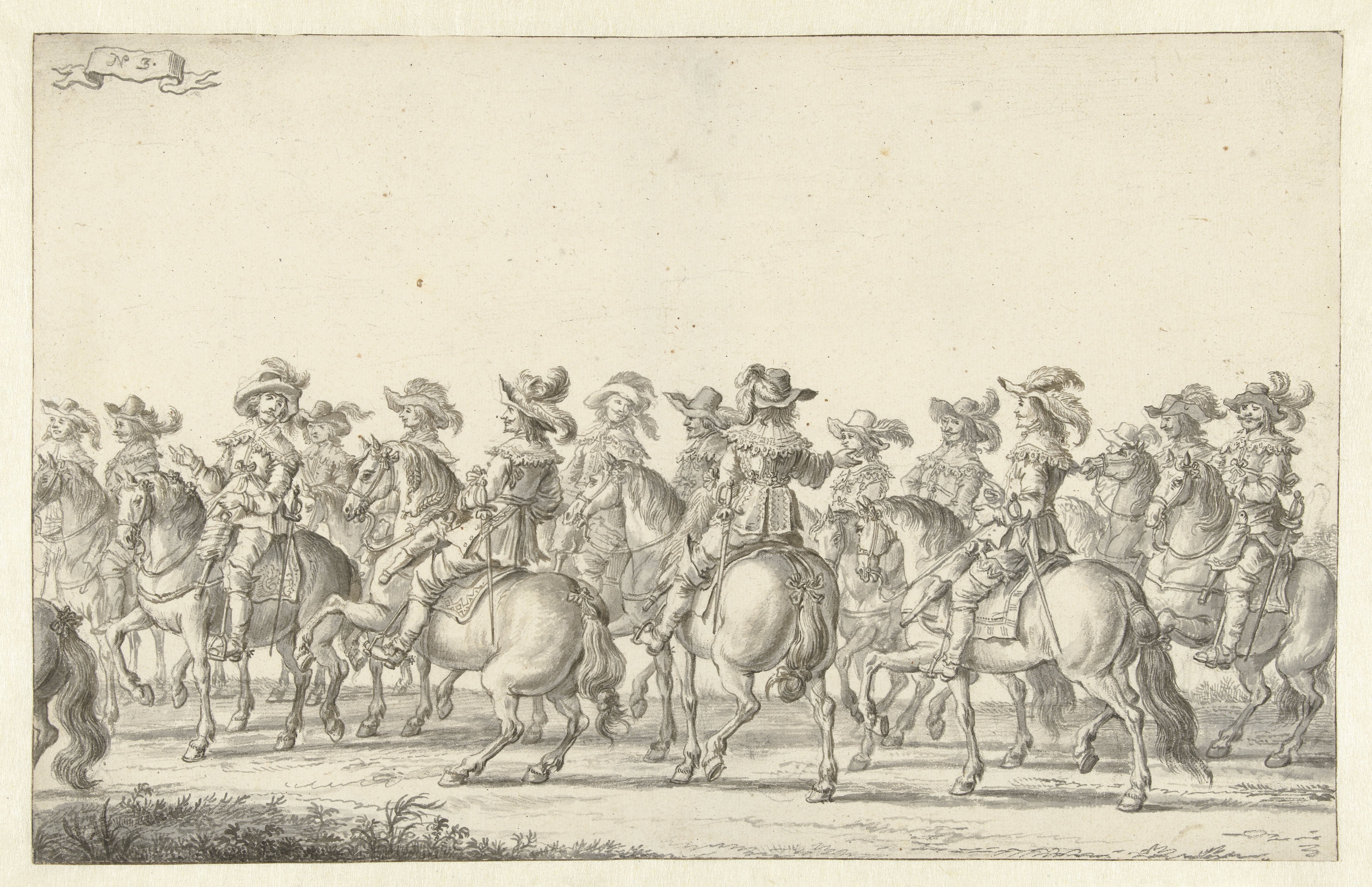 De intocht van Maria de' Medici te Amsterdam in 1638 (plaat 3)