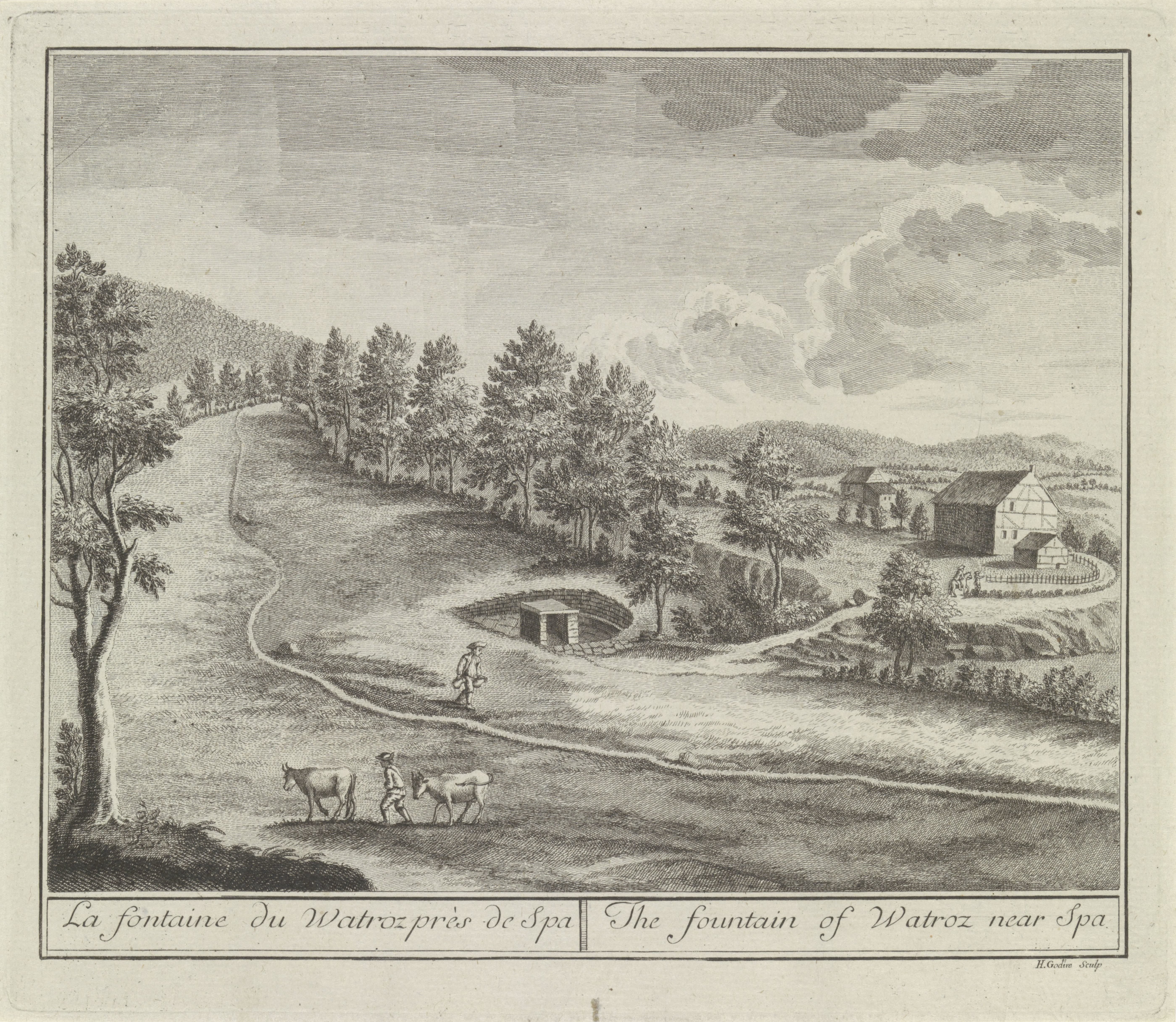 Gezicht op de bron van Watroz