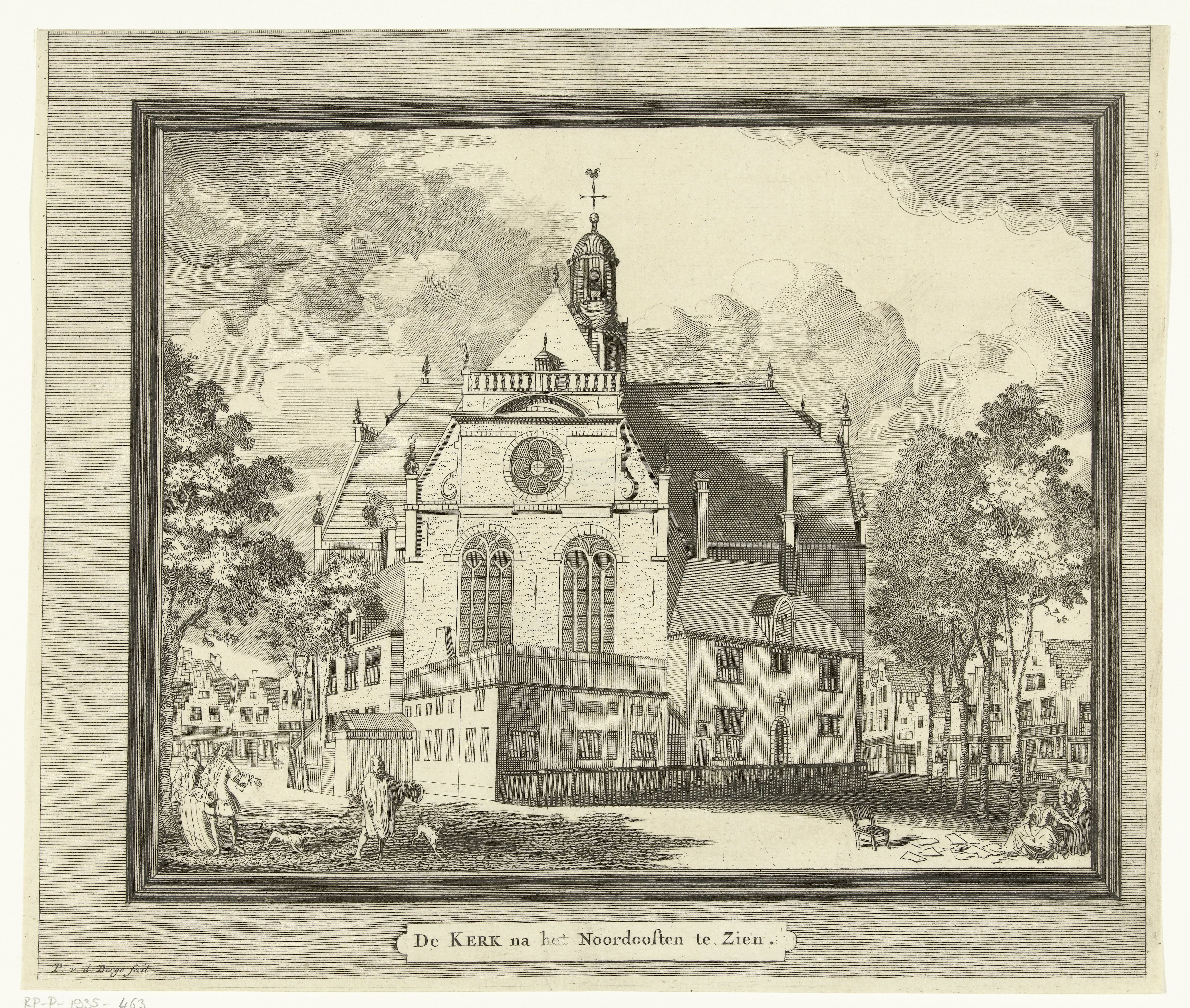 Gezicht op de Noorderkerk te Amsterdam