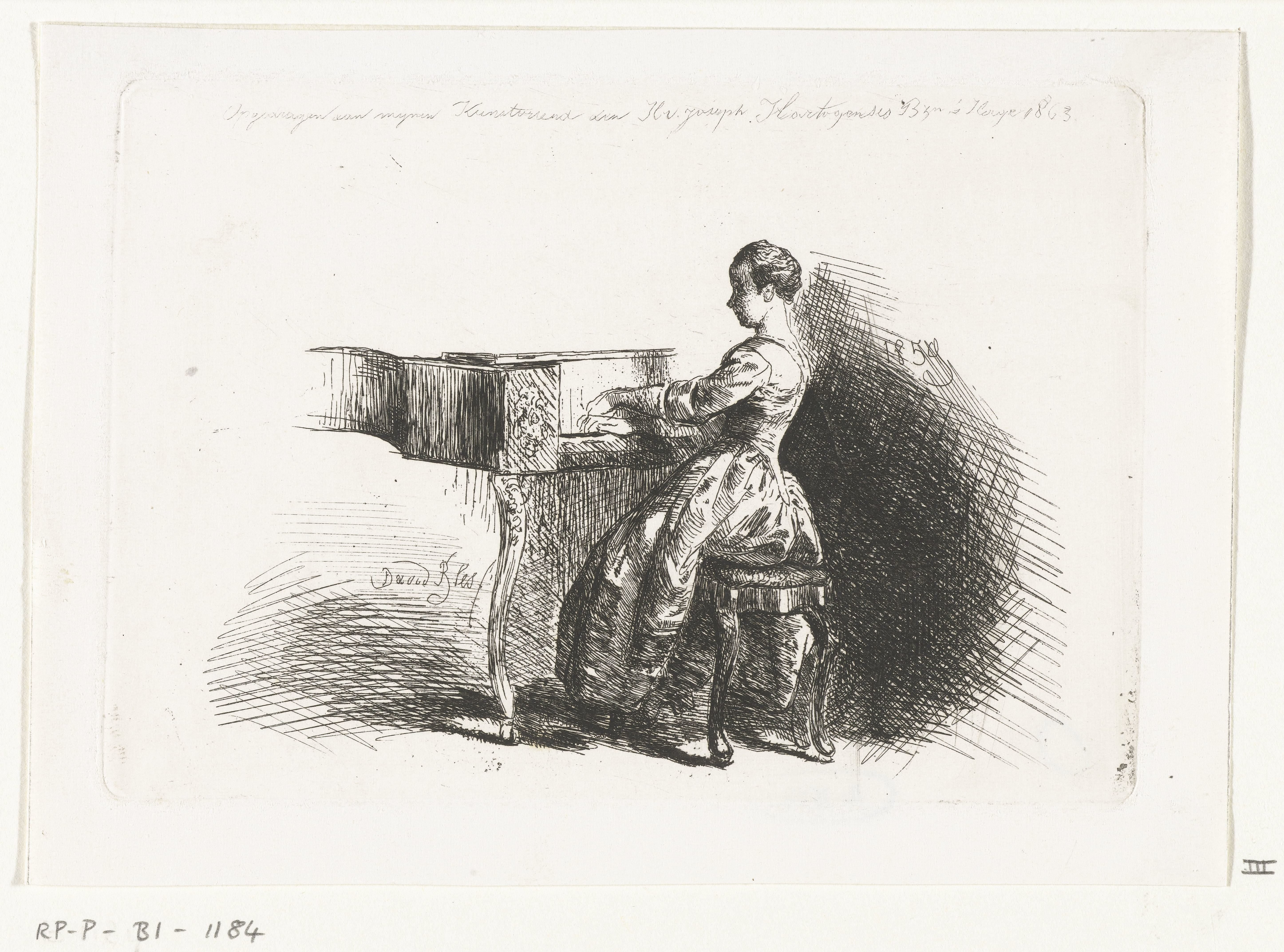 Meisje aan de piano