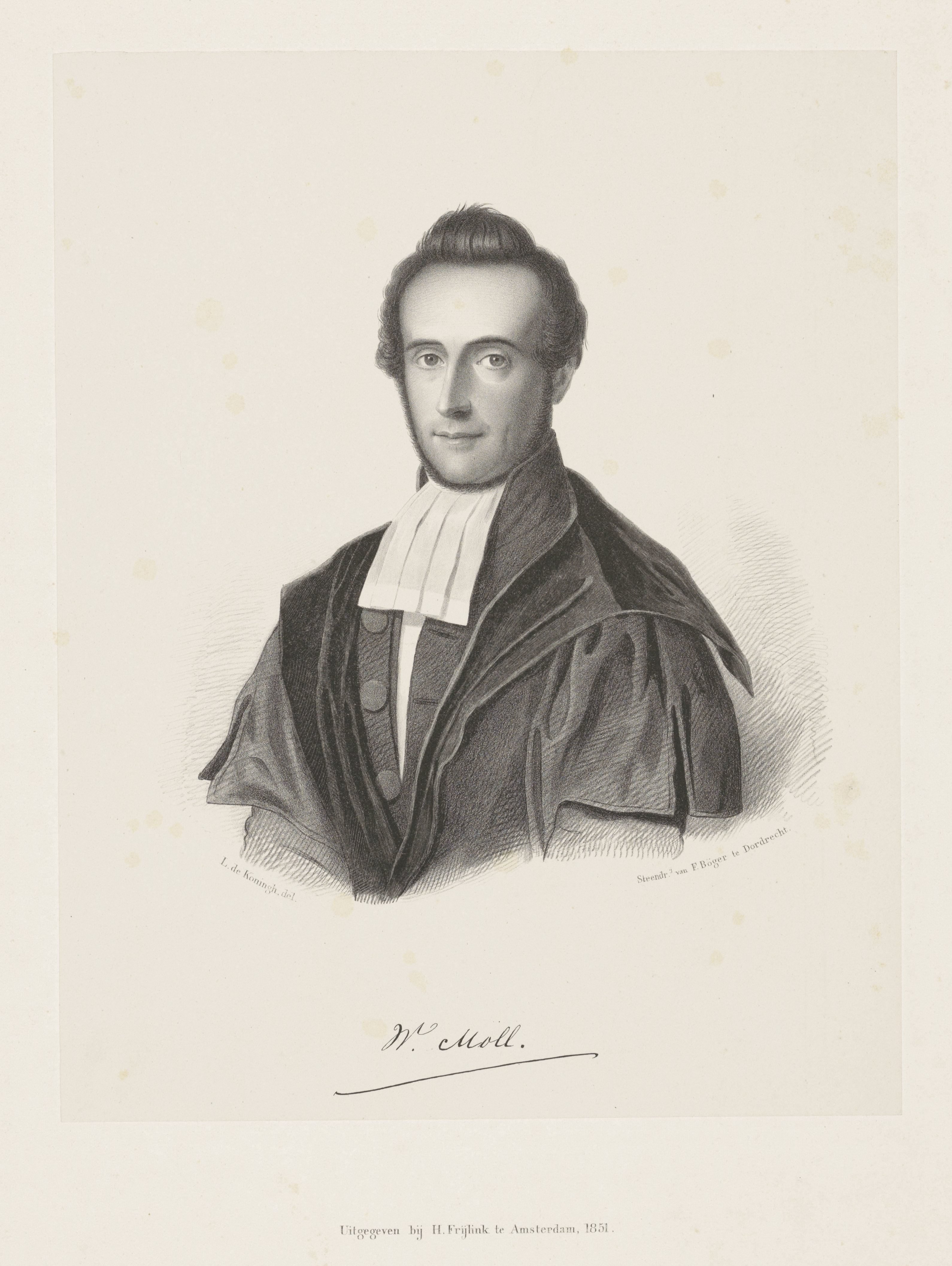 Portret van W. Moll