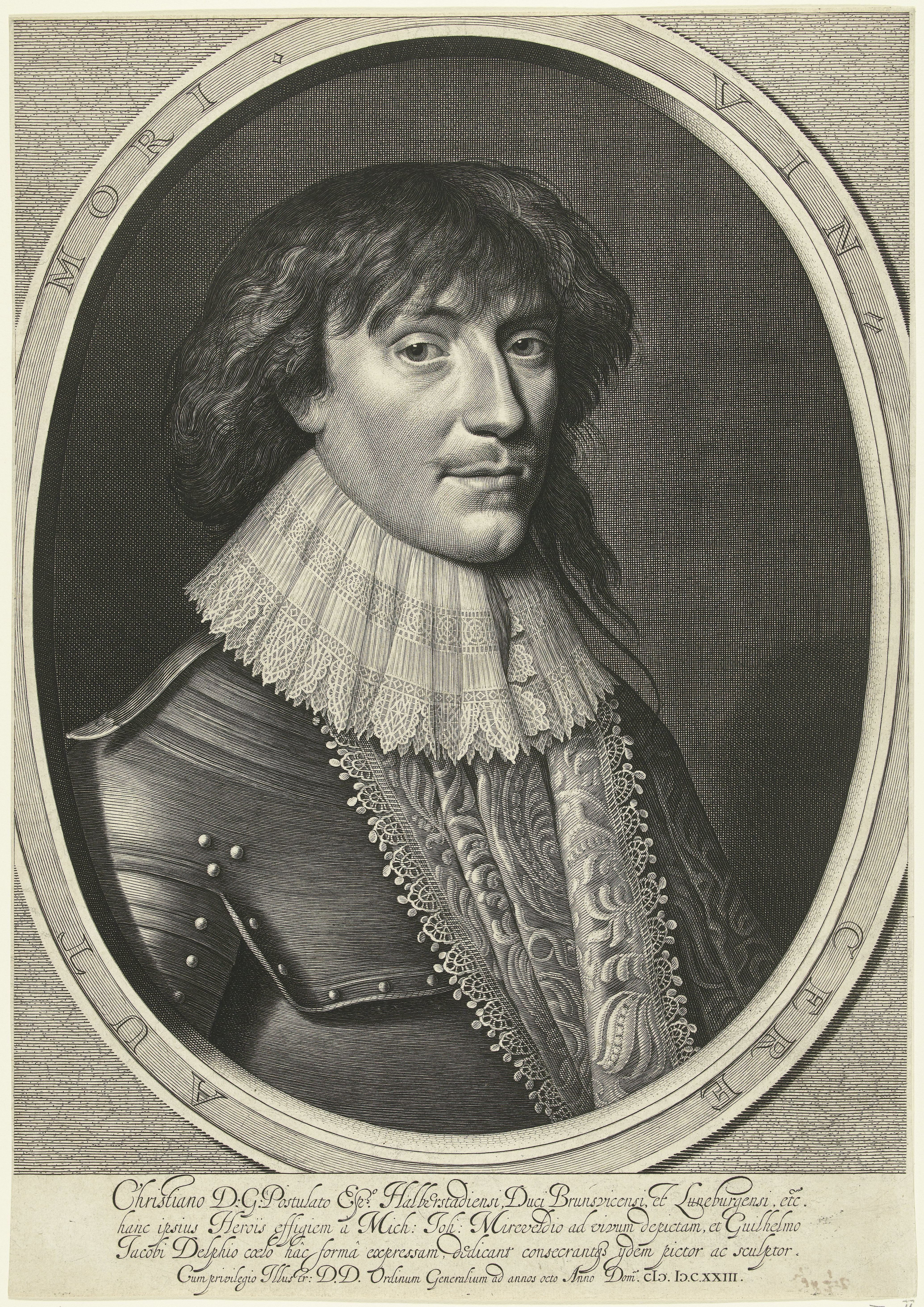 Portret van Christiaan Junius, hertog van Brunswijk
