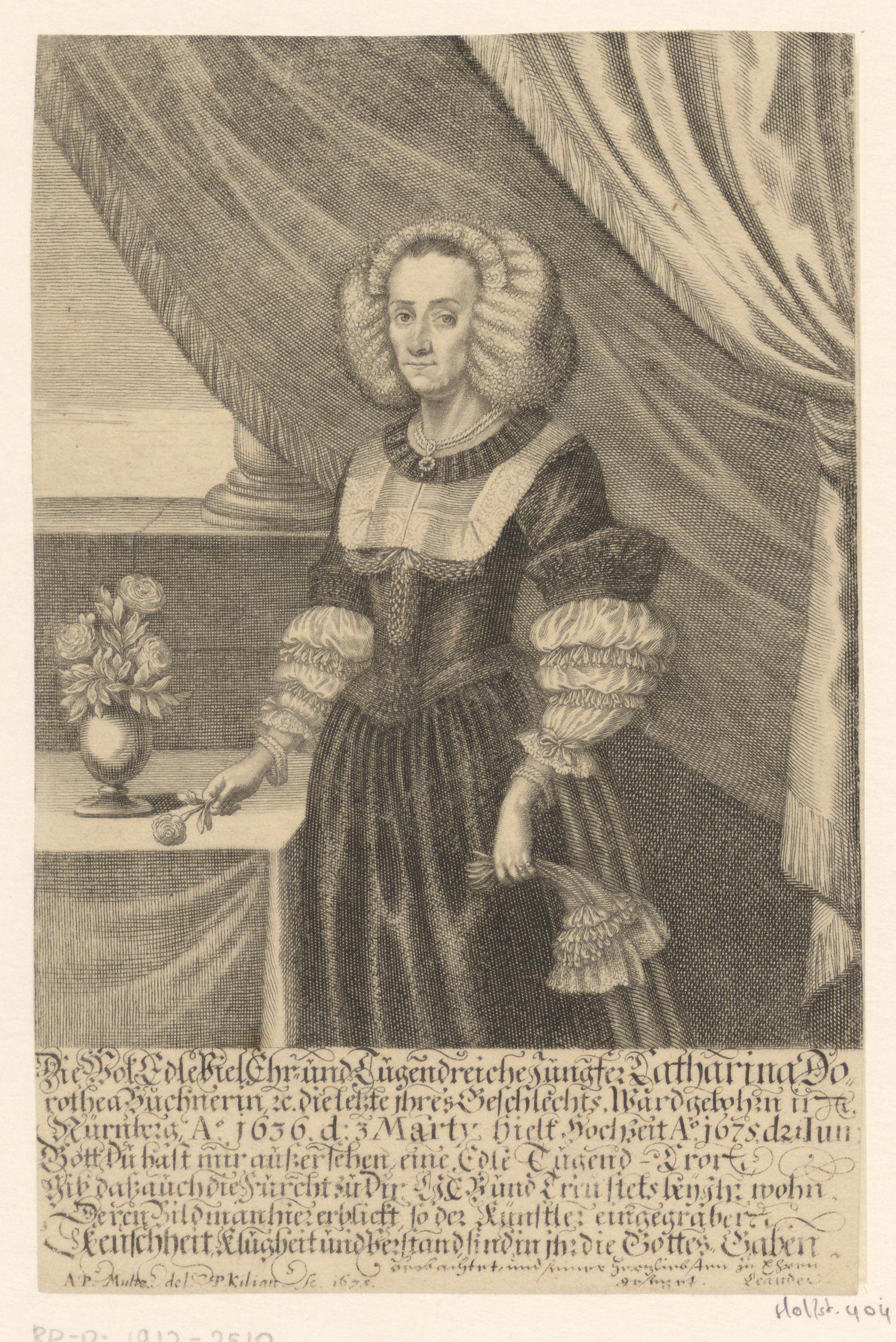 Portret van Catharina Dorothea Buchner