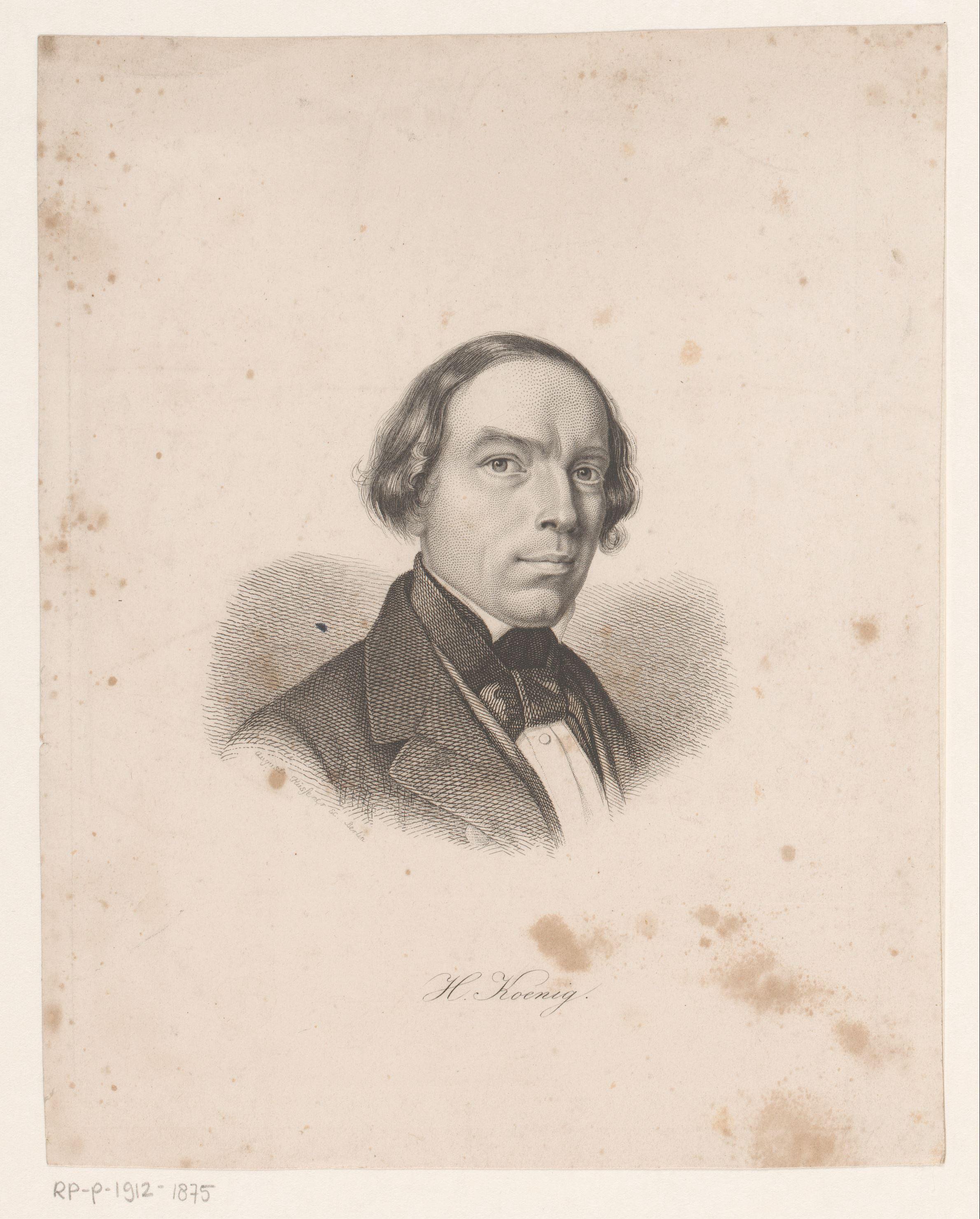 Portret van Heinrich König