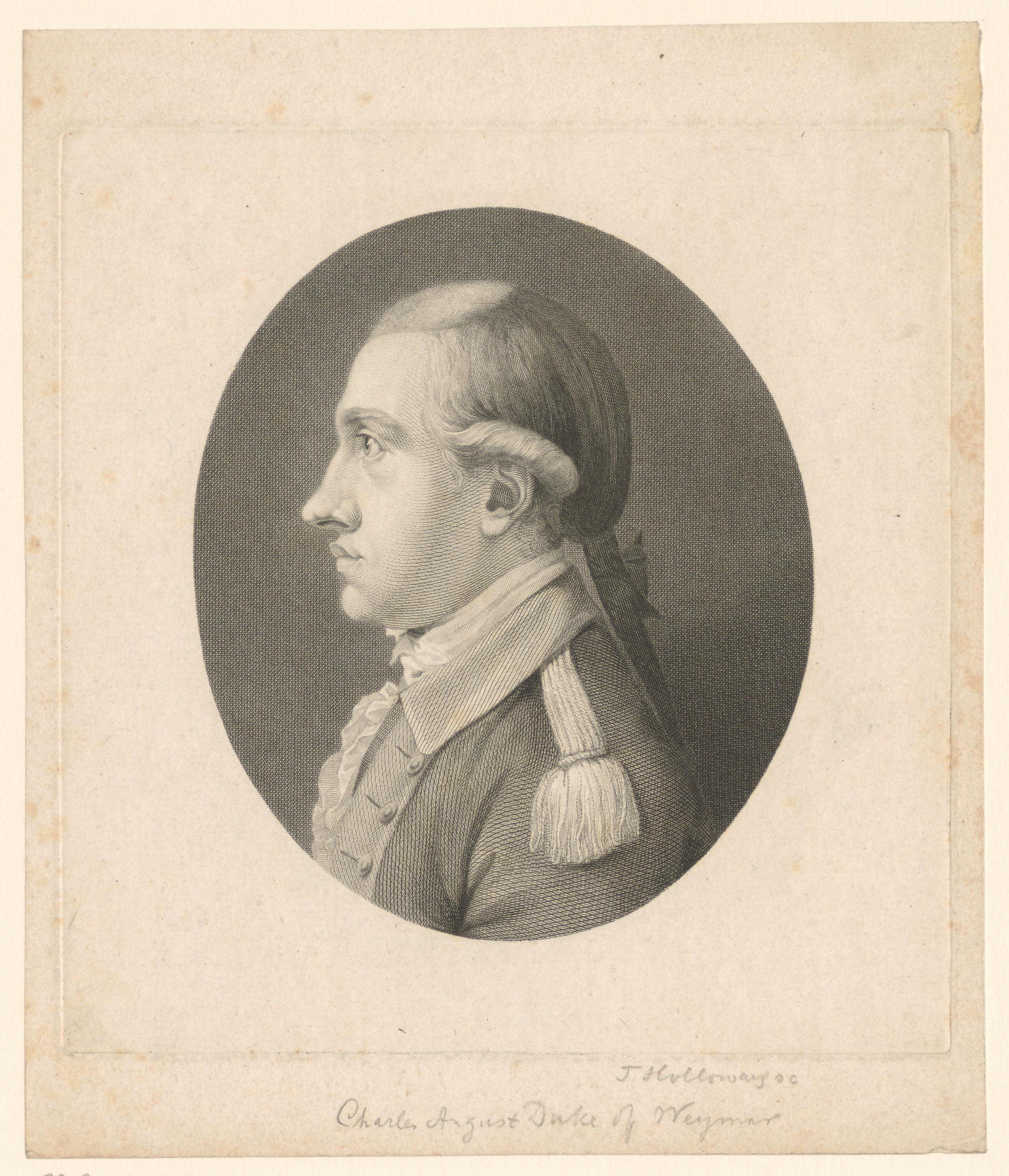 Portret van Karel August van Saksen-Weimar-Eisenach