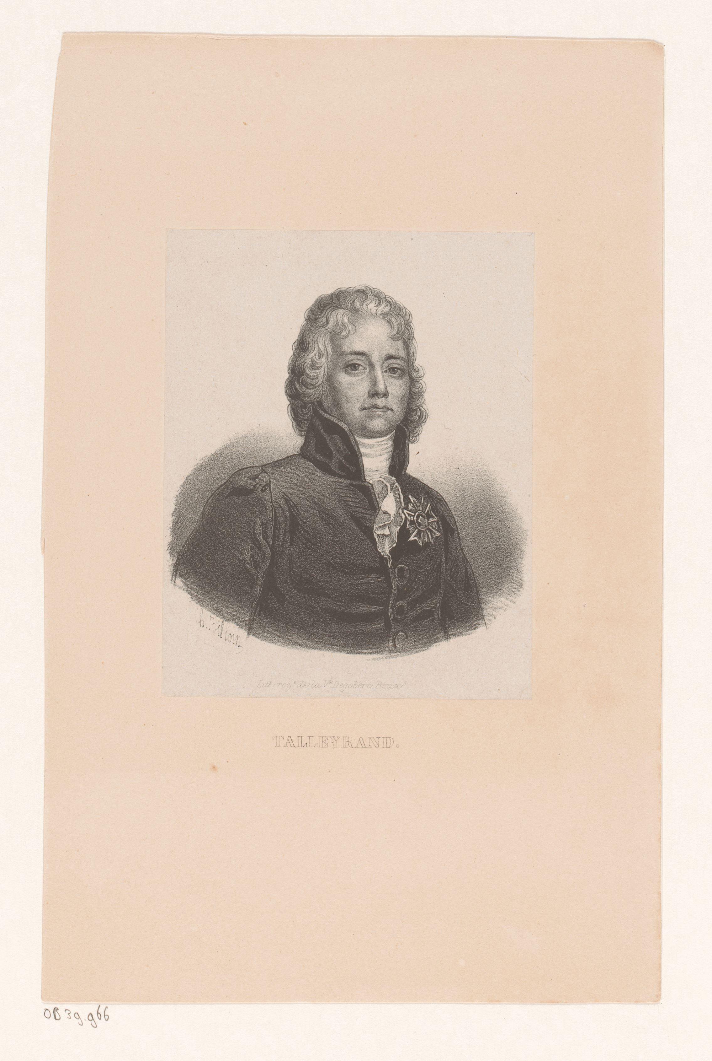 Portret van Charles Maurice hertog van Talleyrand-Périgord