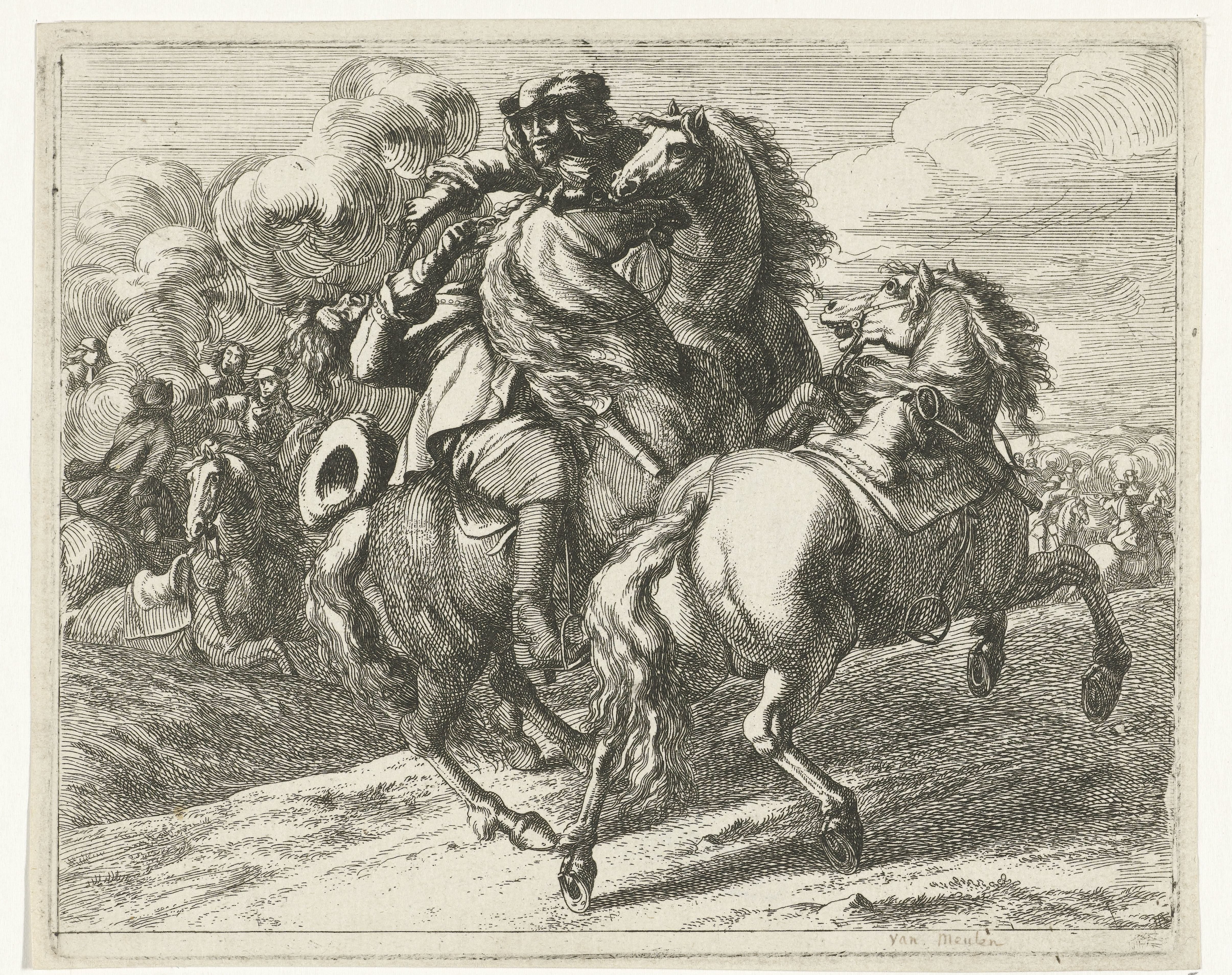 Militair te paard neergeschoten