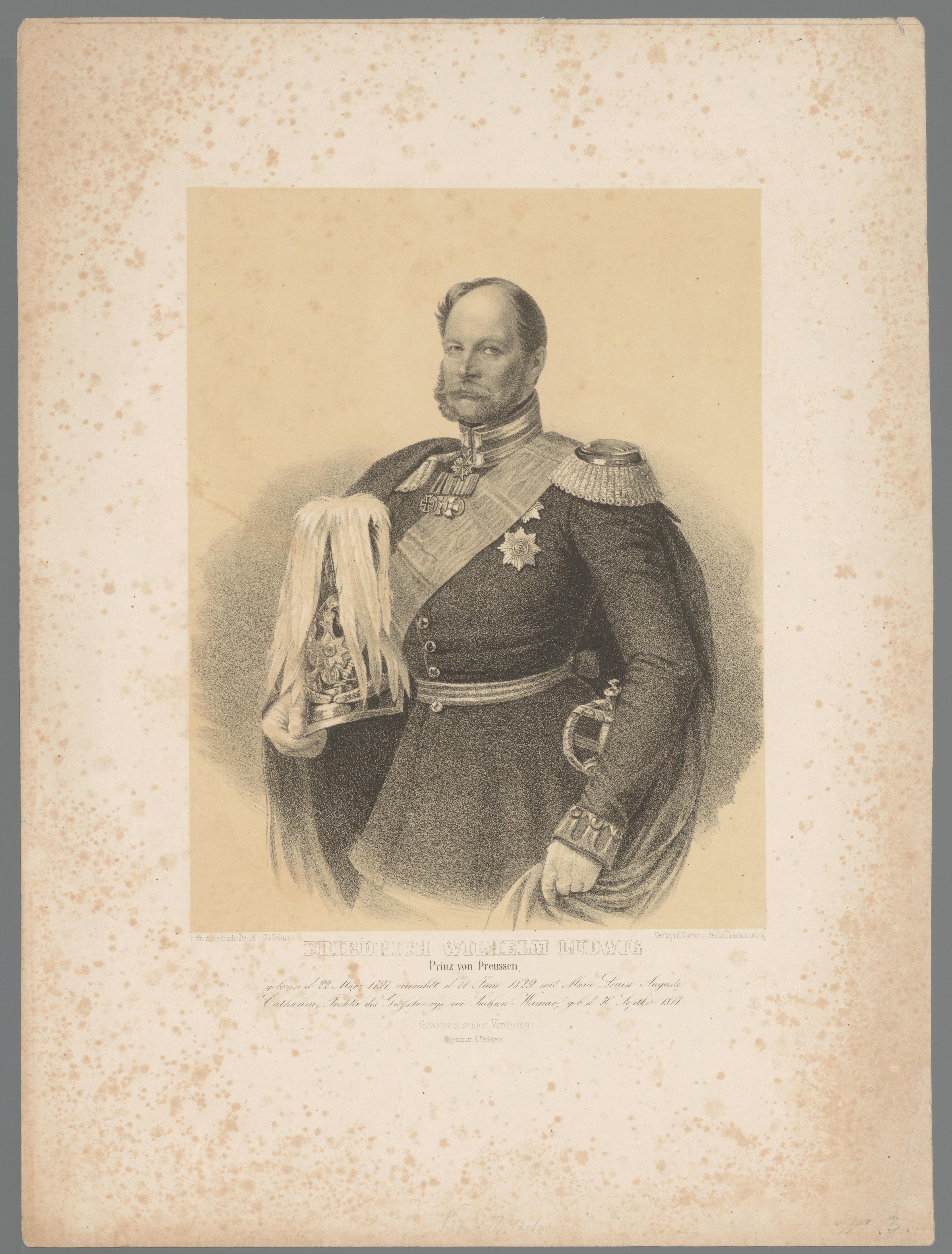 Portret van keizer Wilhelm I