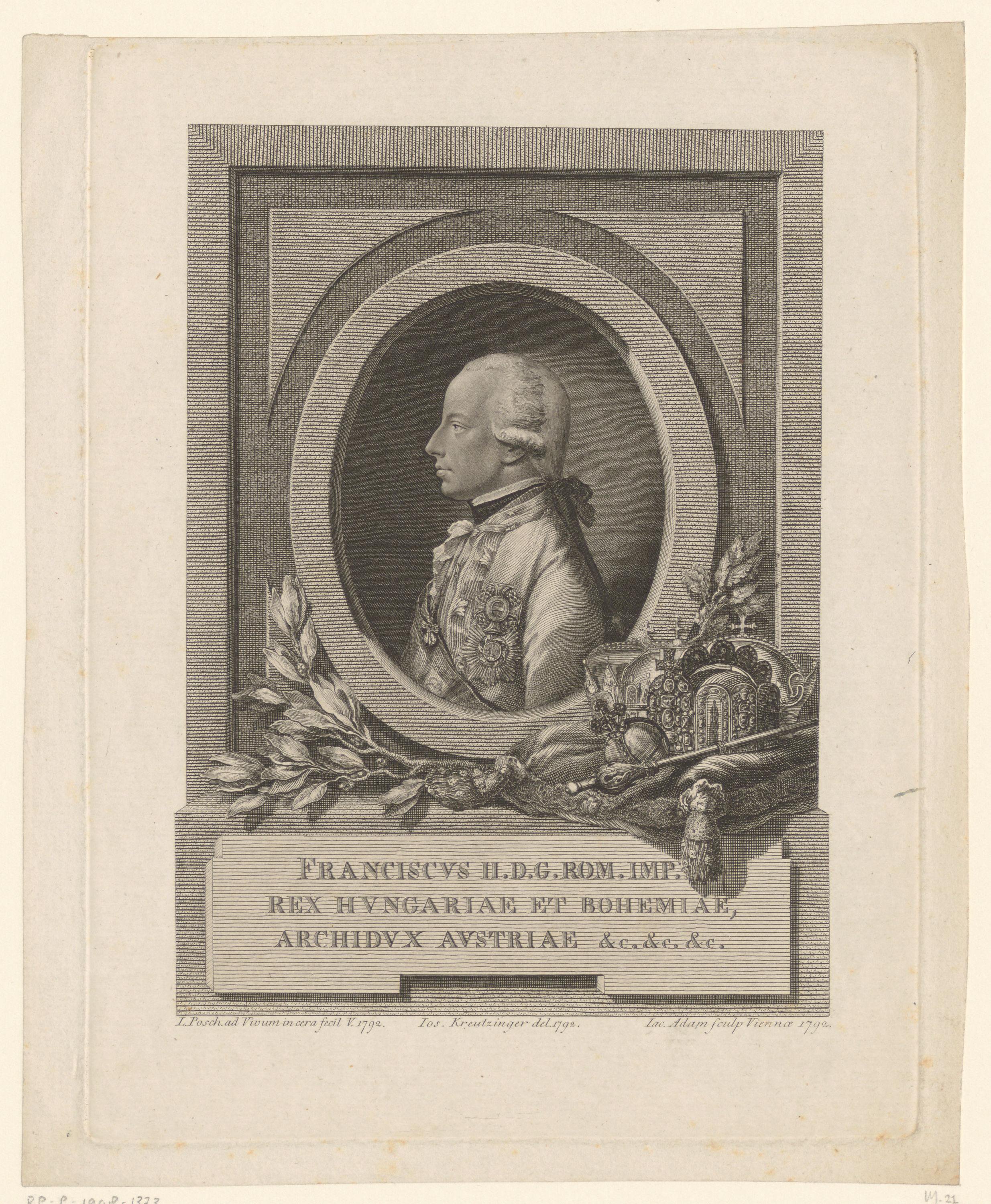 Portret van Frans II van Oostenrijk