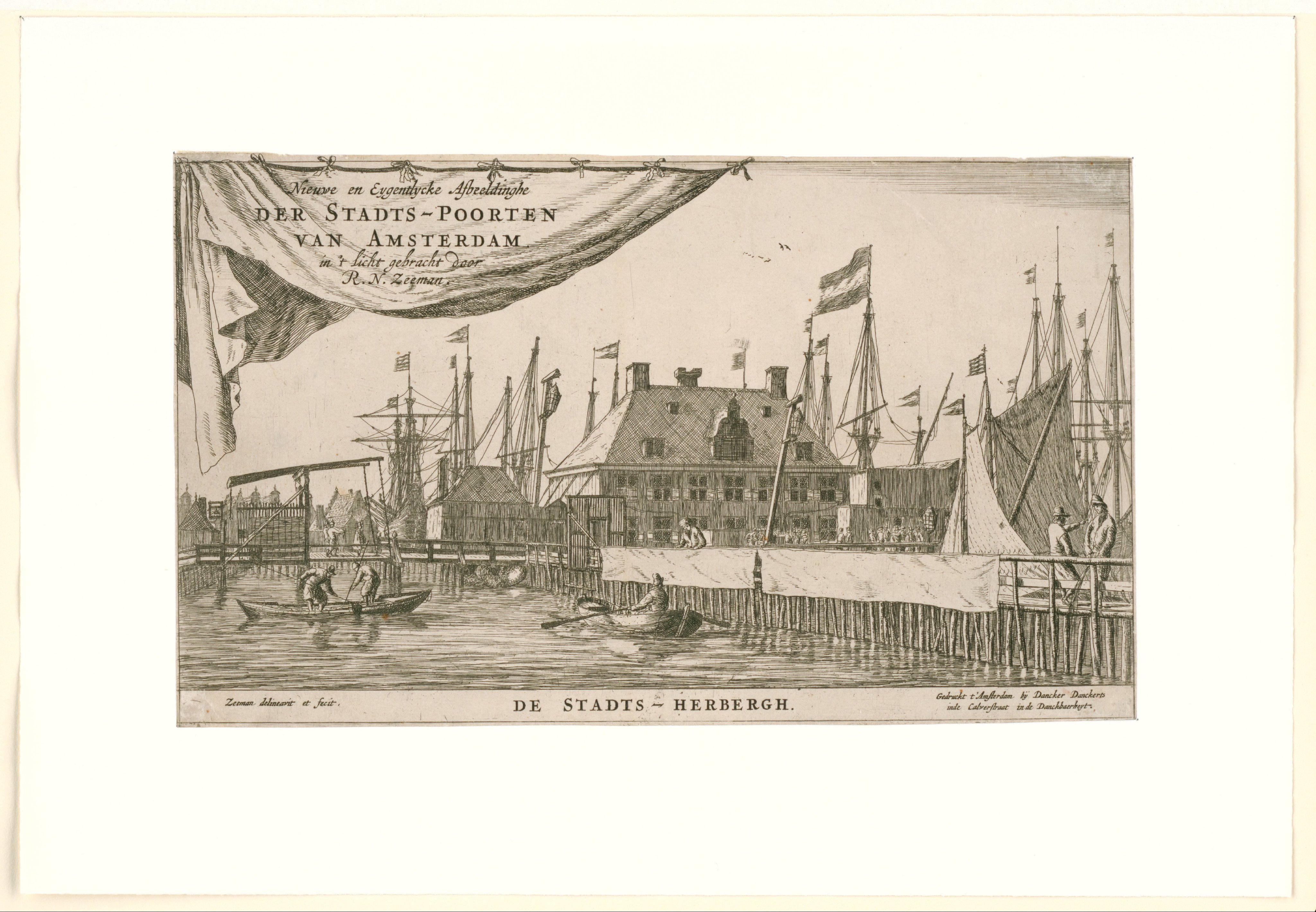 Gezicht op de Oude Stadsherberg te Amsterdam