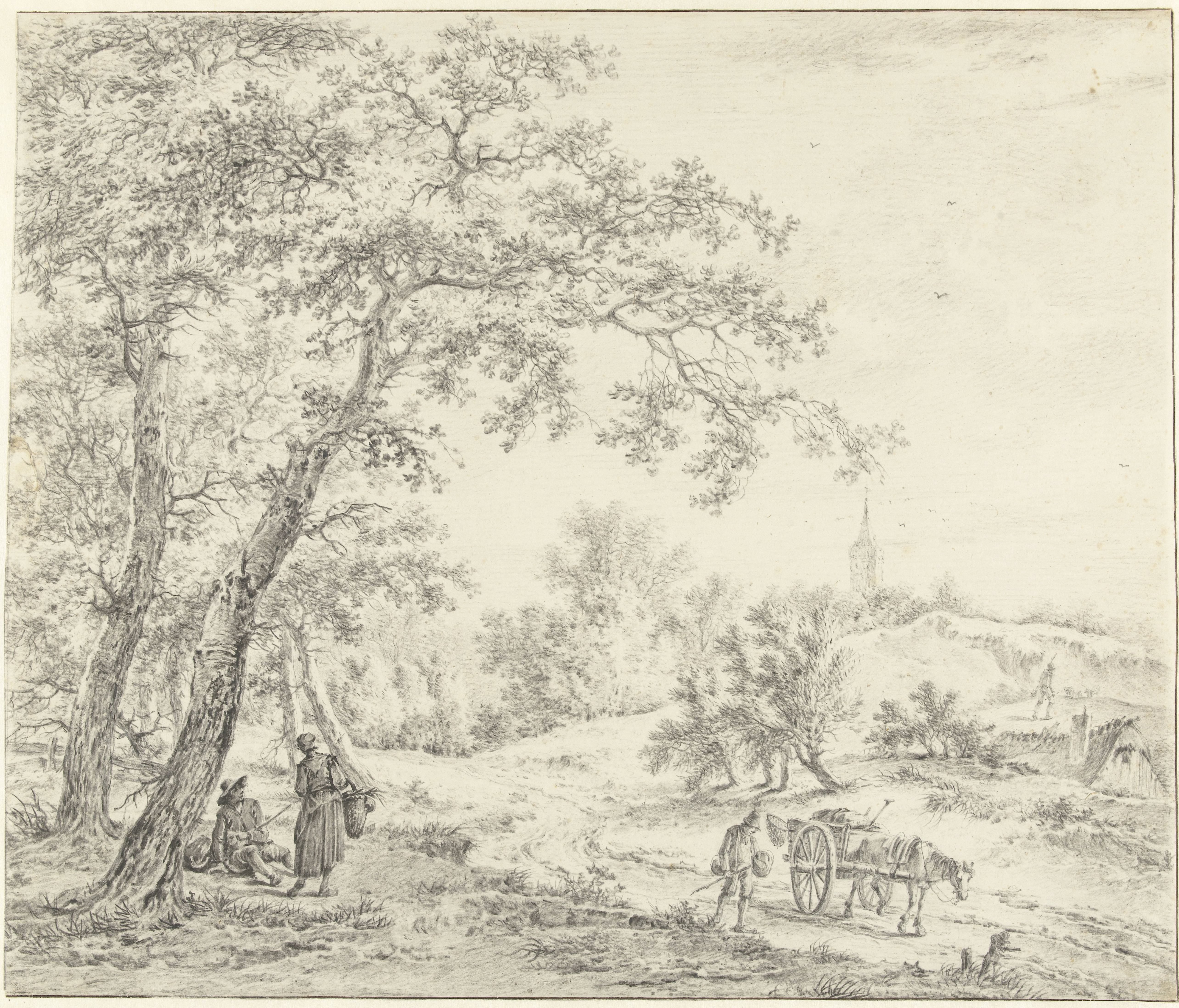 Noord-Hollands landschap (Egmond richting Castricum?)