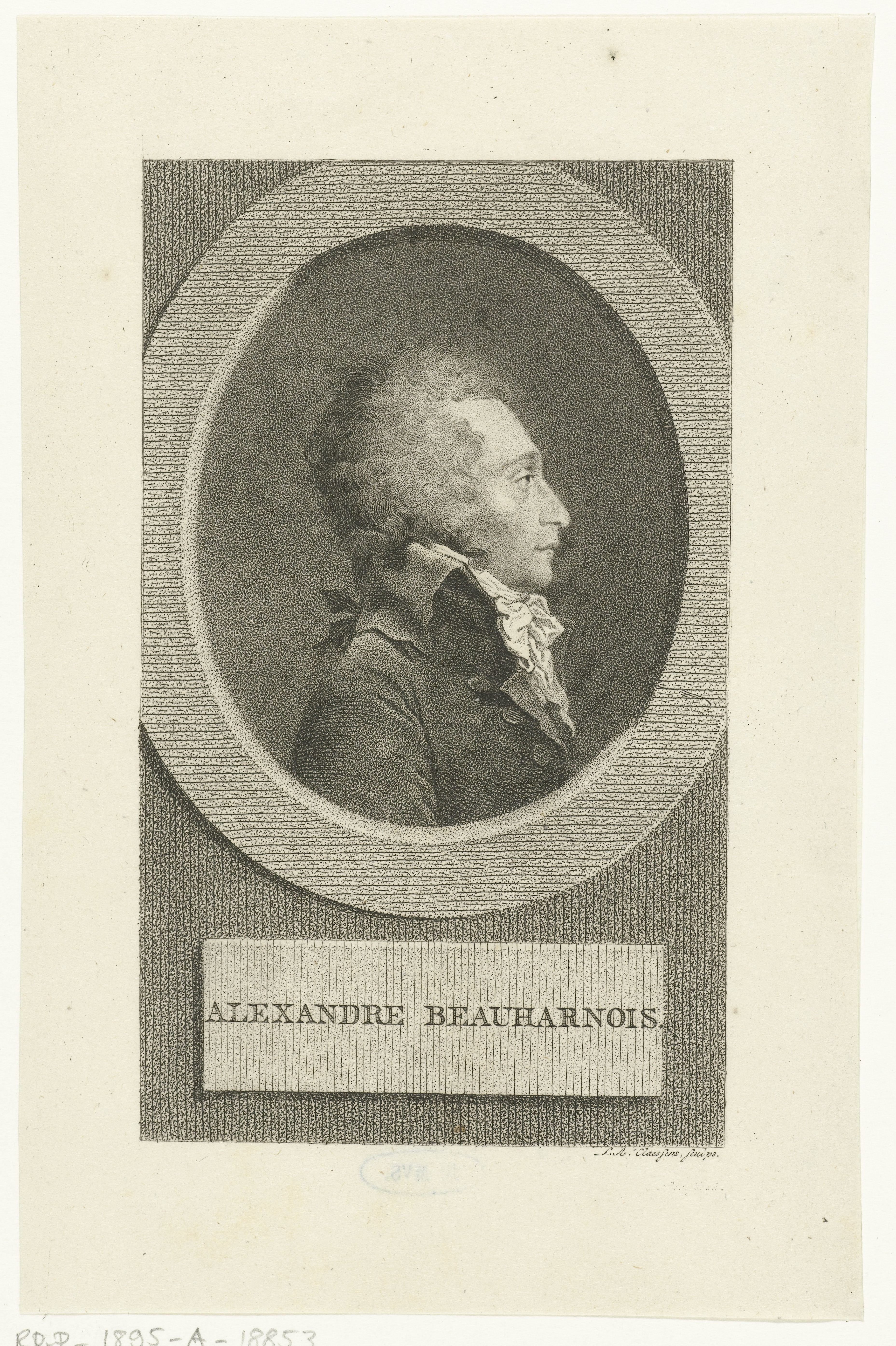 Portret van Alexandre Beauharnois