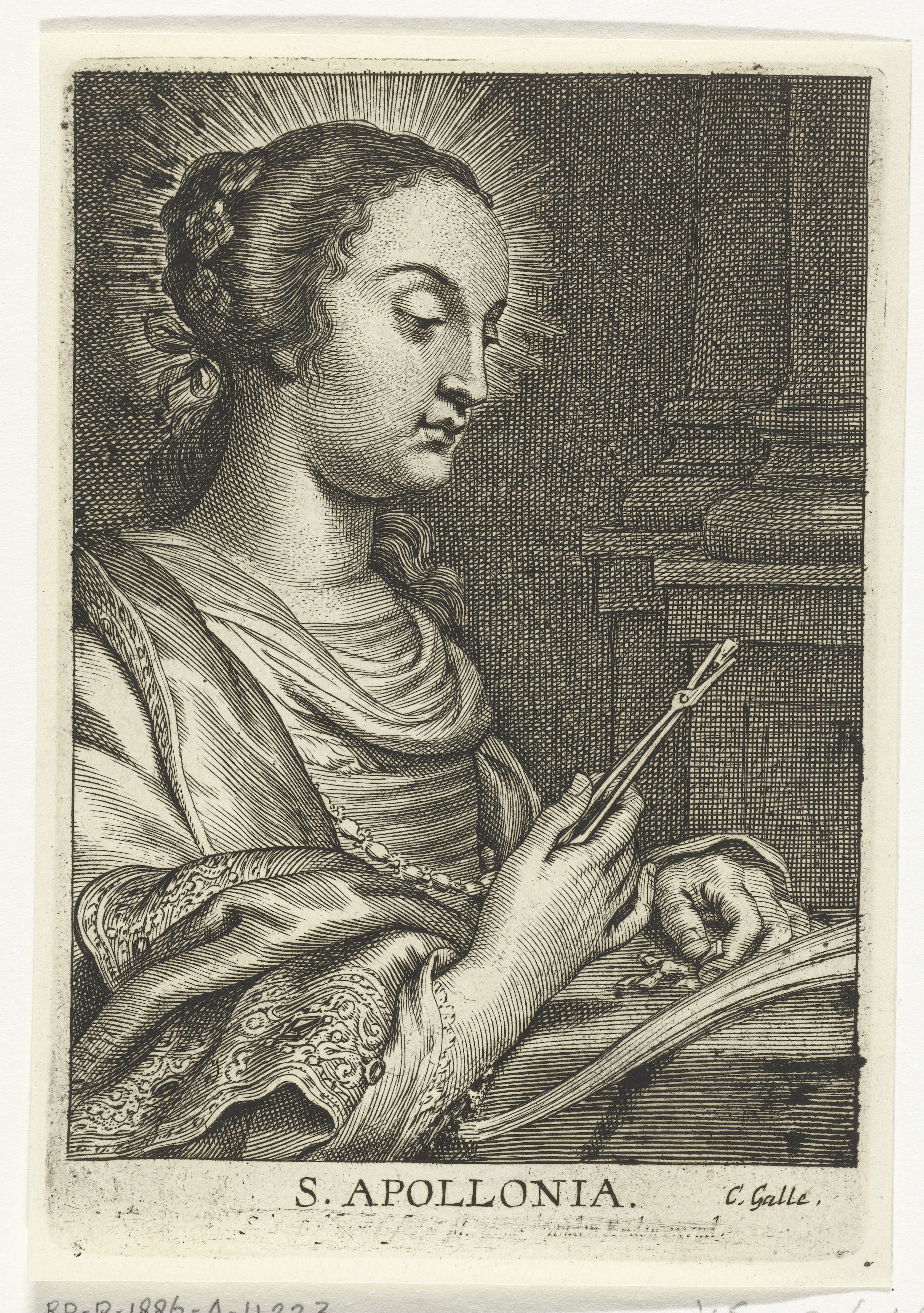 Heilige Apollonia met uitgetrokken tanden