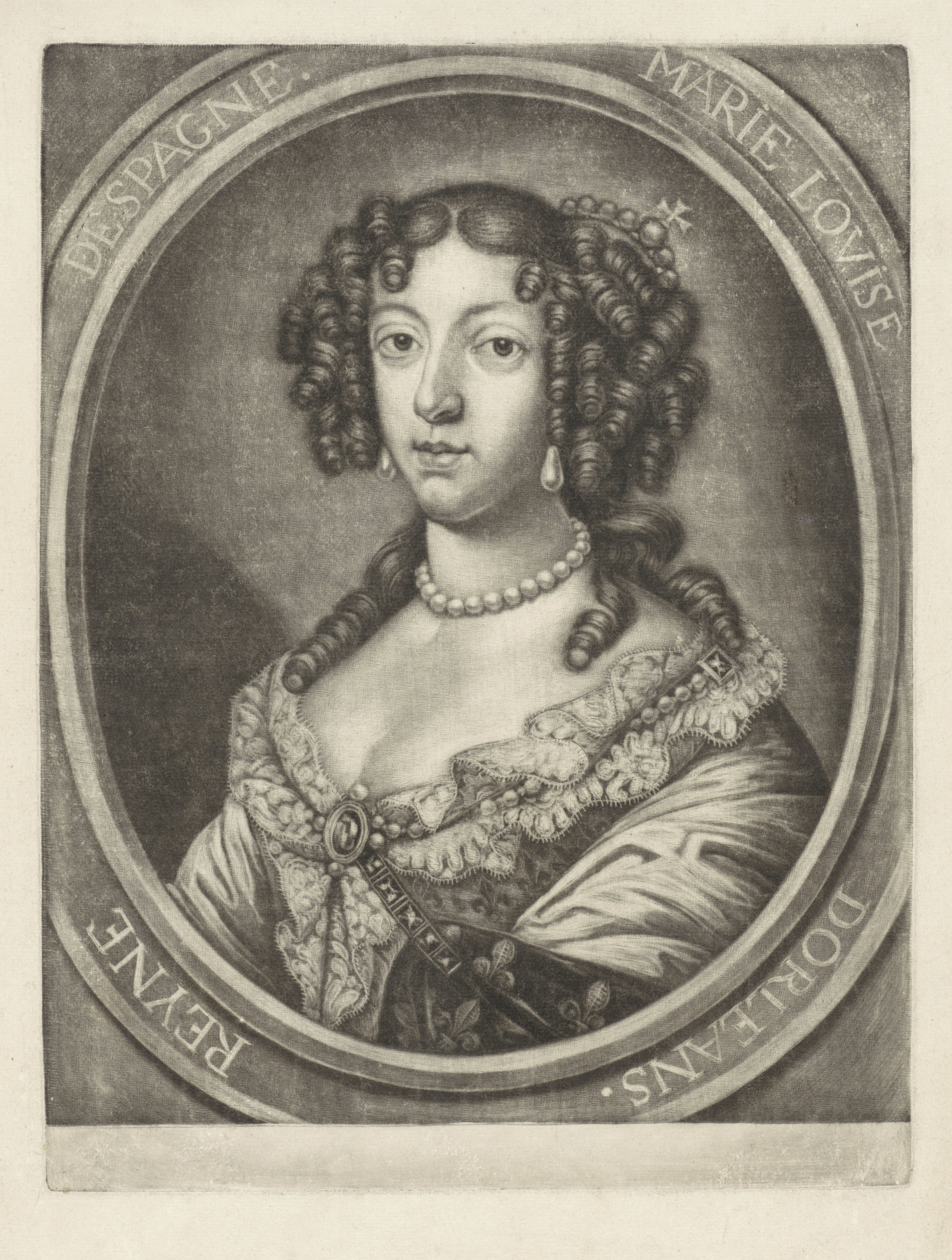 Portret van Marie Louise van Orléans