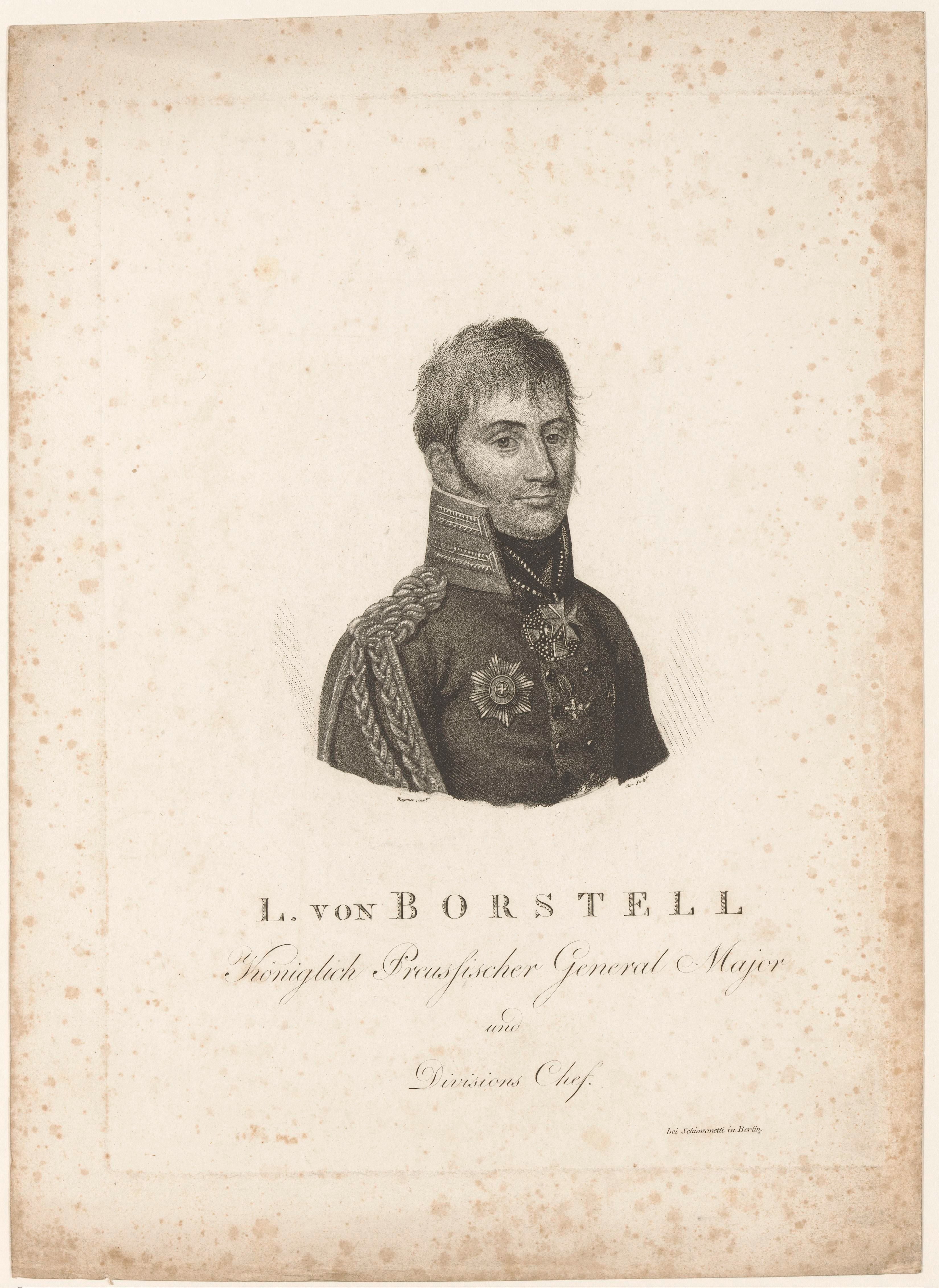 Portret van Ludwig von Borstell