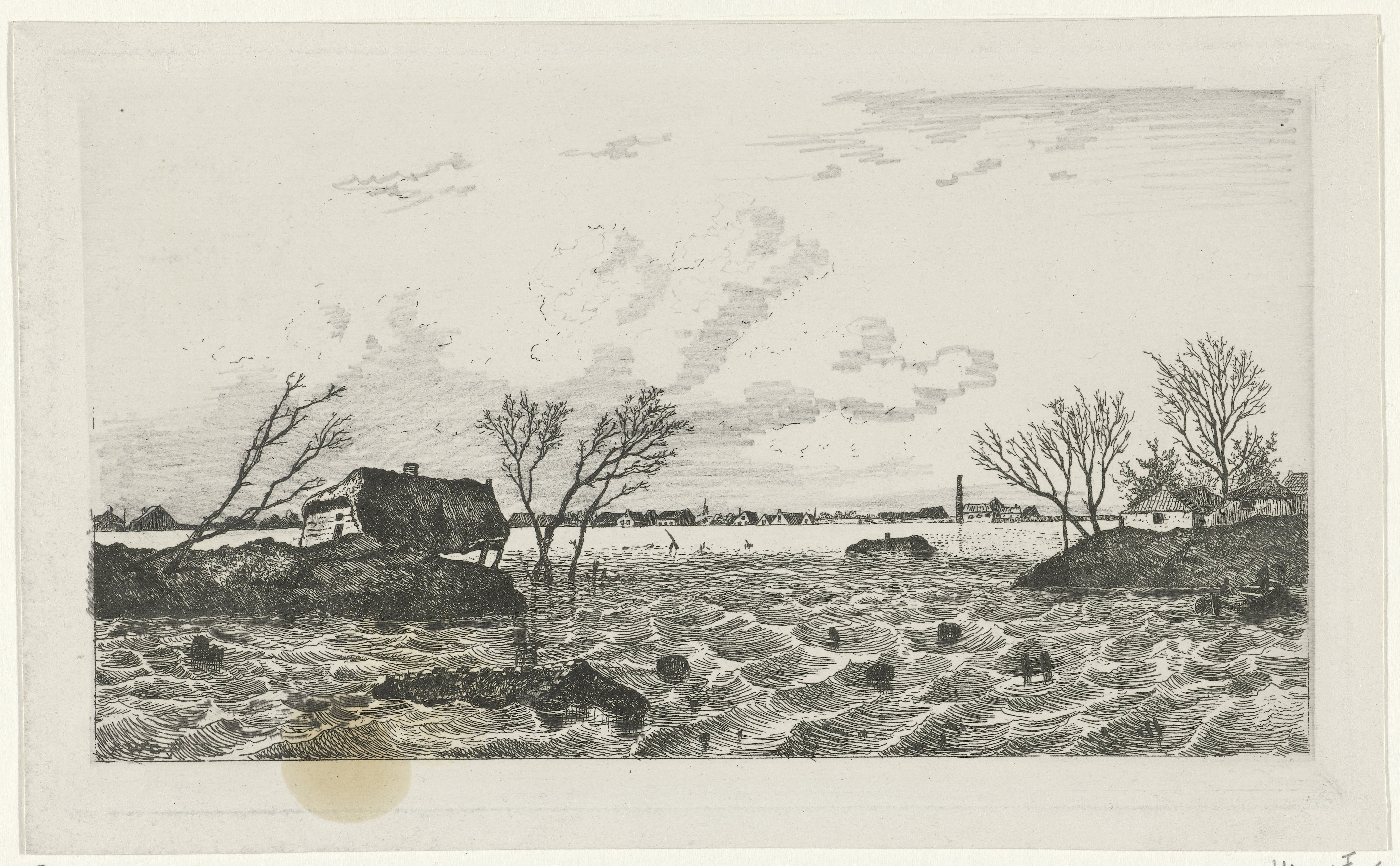Dijkdoorbraak bij Dreumel, 1855